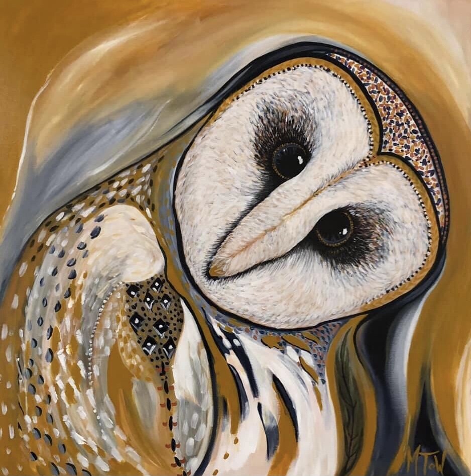 Athena - Acrylic on Canvas 2019 - 76cm x 76cm - $500 + postage