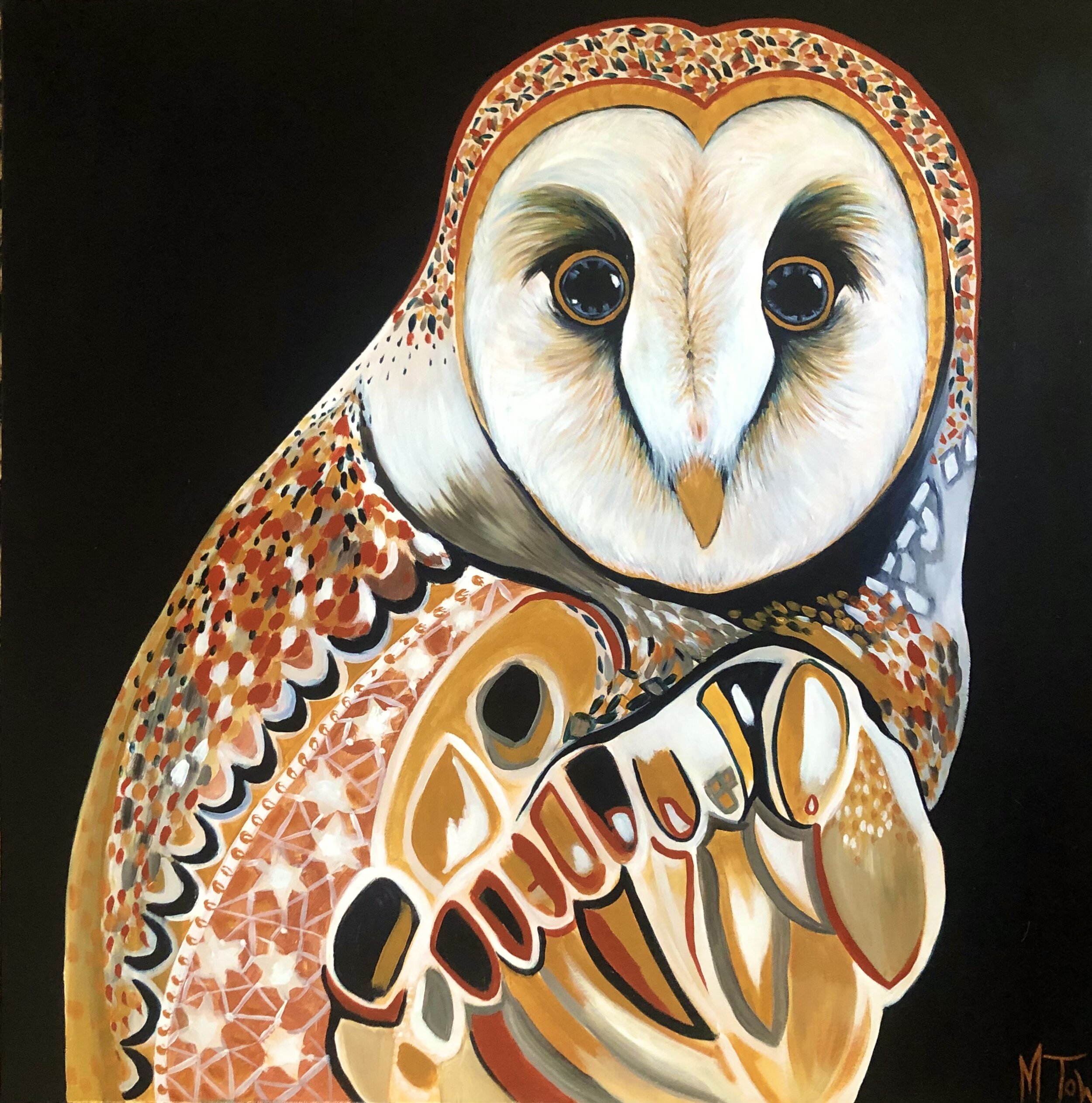 Zeus - Acrylic on Canvas 2020 - 76cm x 76cm - $500 + postage
