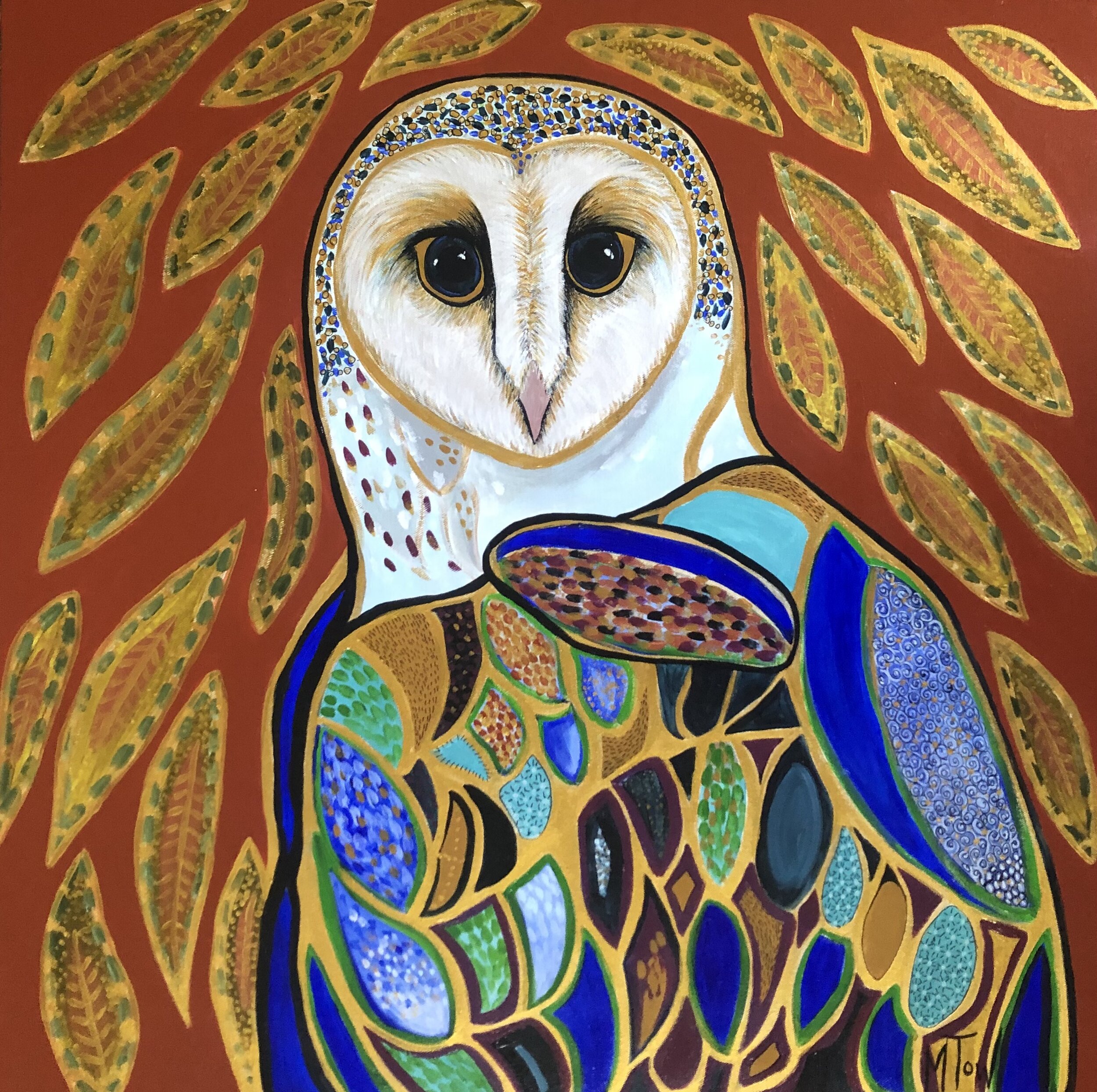 Samuel - Acrylic on Canvas 2020 - 76cm x 76cm - $500 + postage