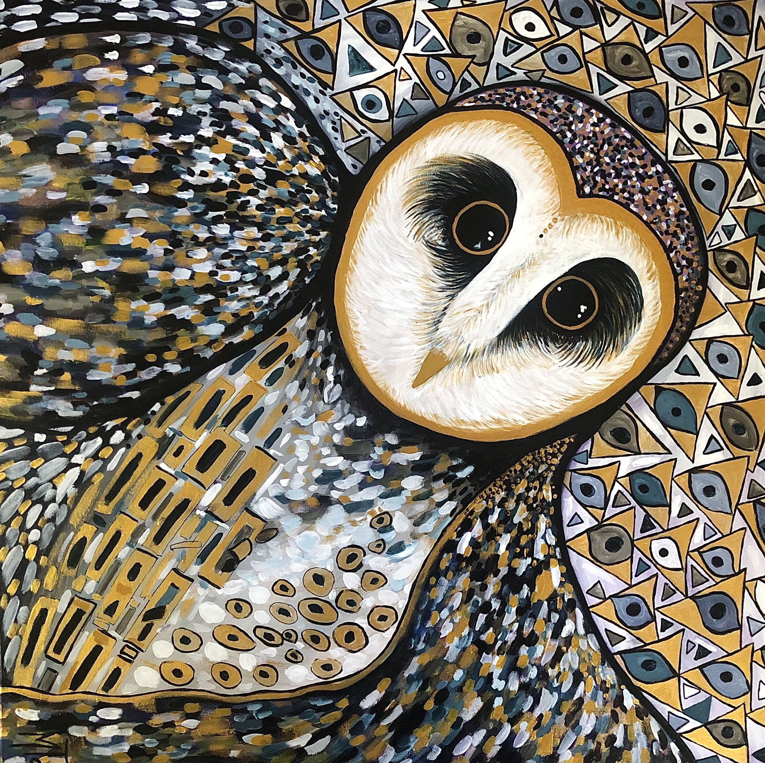 Echo - Acrylic on Canvas 2020 - 76cm x 76cm - $500 + postage