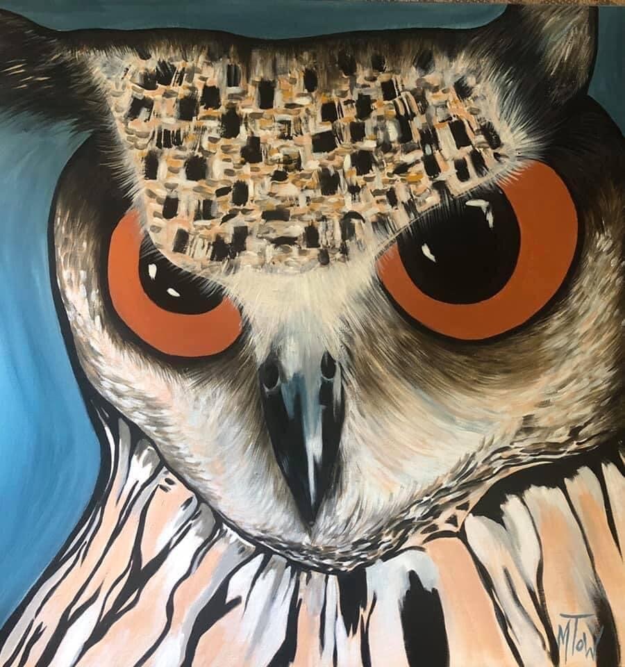 Raphael - Acrylic on Canvas 2020 - 76cm x 76cm - $500 + postage
