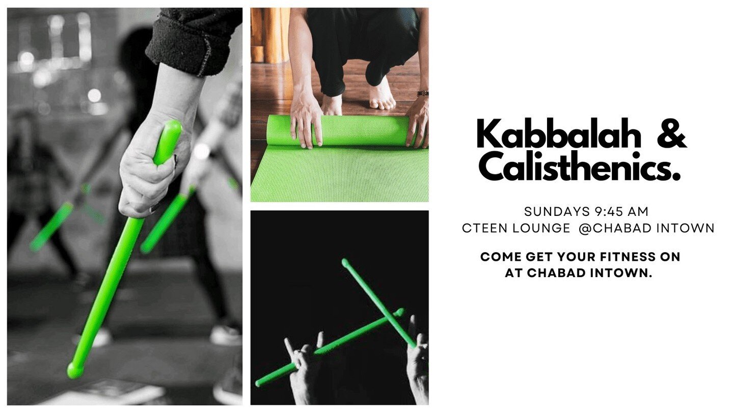 🌟 Get ready to unlock your mind and tone your body at Kabbalah &amp; Calisthenics! 🌟 Join us Sundays at 9:45 am for an invigorating workout. 🥁🧘&zwj;♀️
ㅤ
Our Pound fit classes, led by the incredible @kdsumner, are music-driven and drumming-inspire
