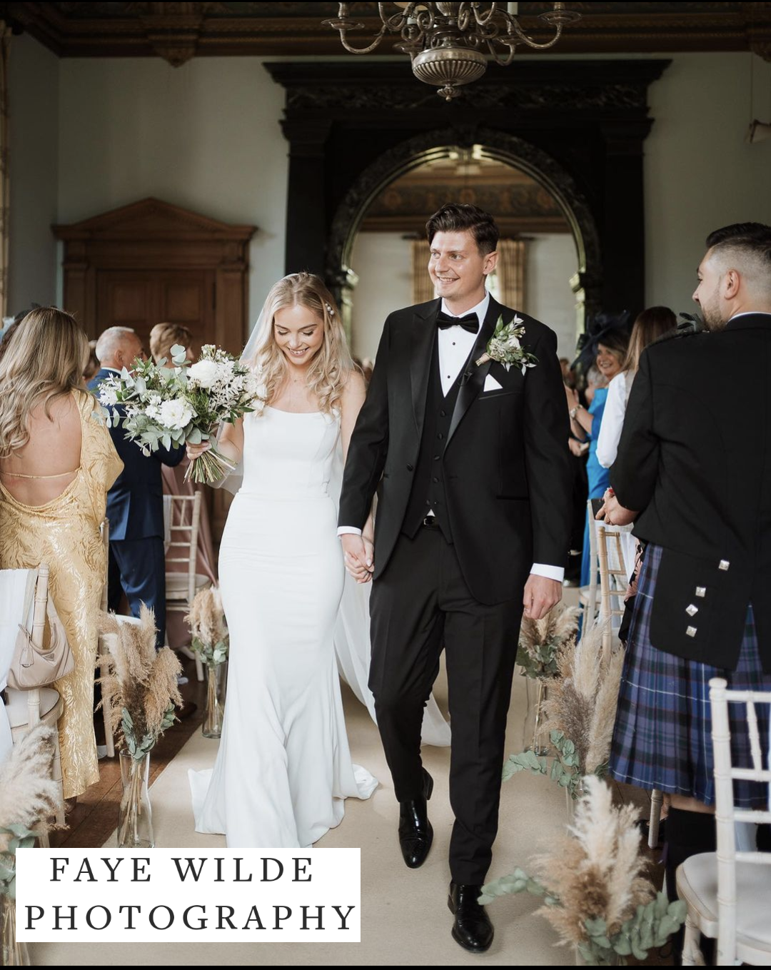 white wedding bouquet