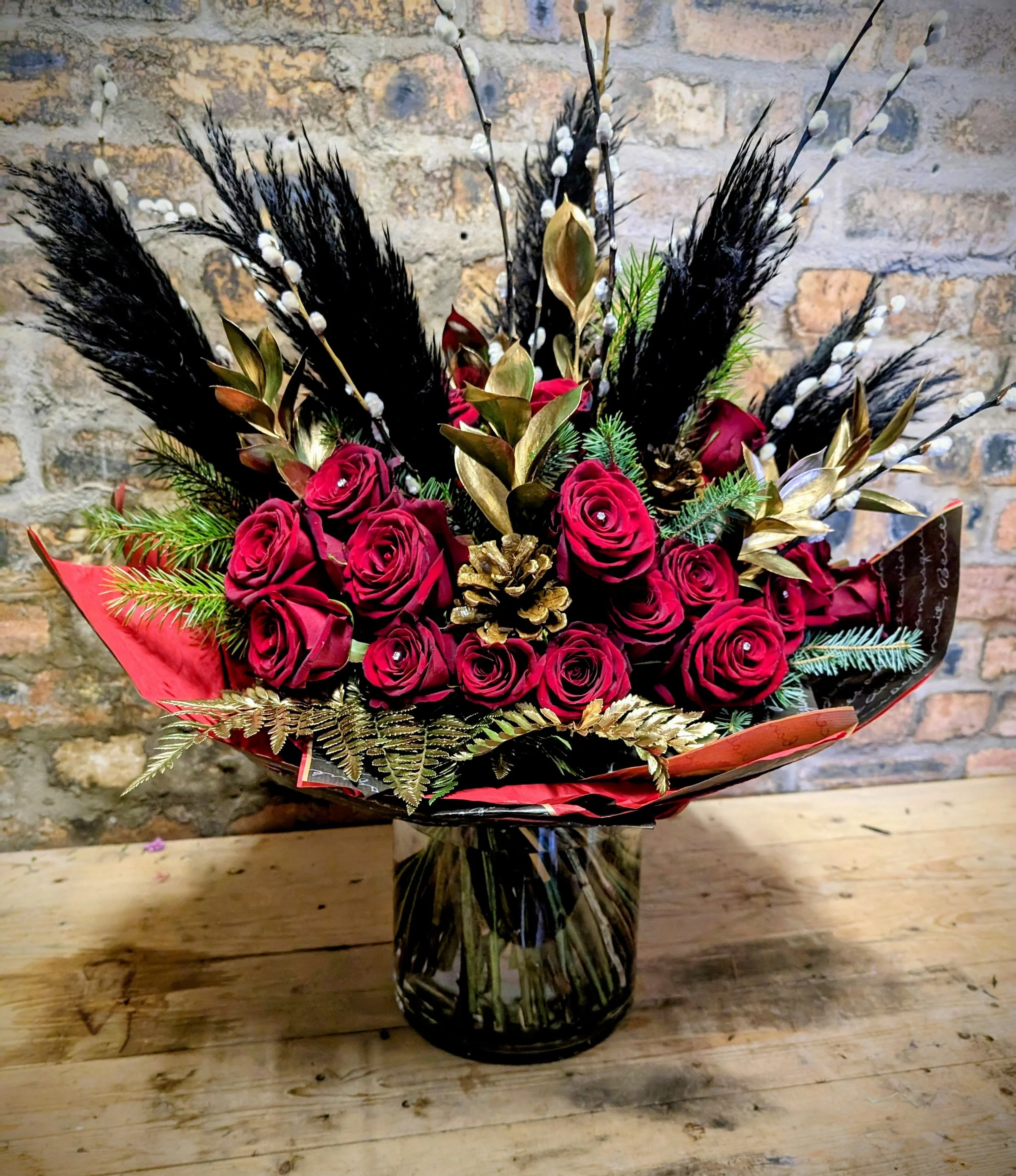 luxury 50 red roses valentines