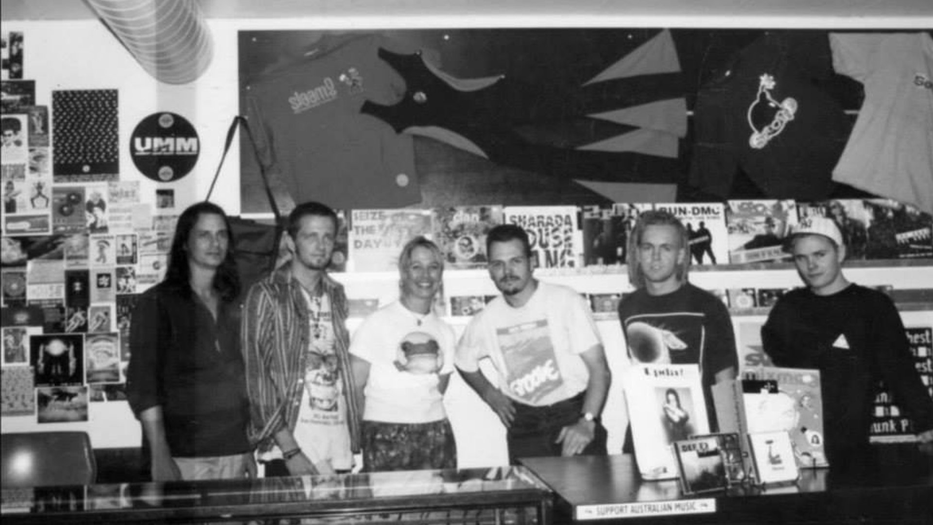 Courtesy of Roger Ramjet - Chris Fraser Far Right - Underground Music Movement Record Store - The Academy Story.jpg