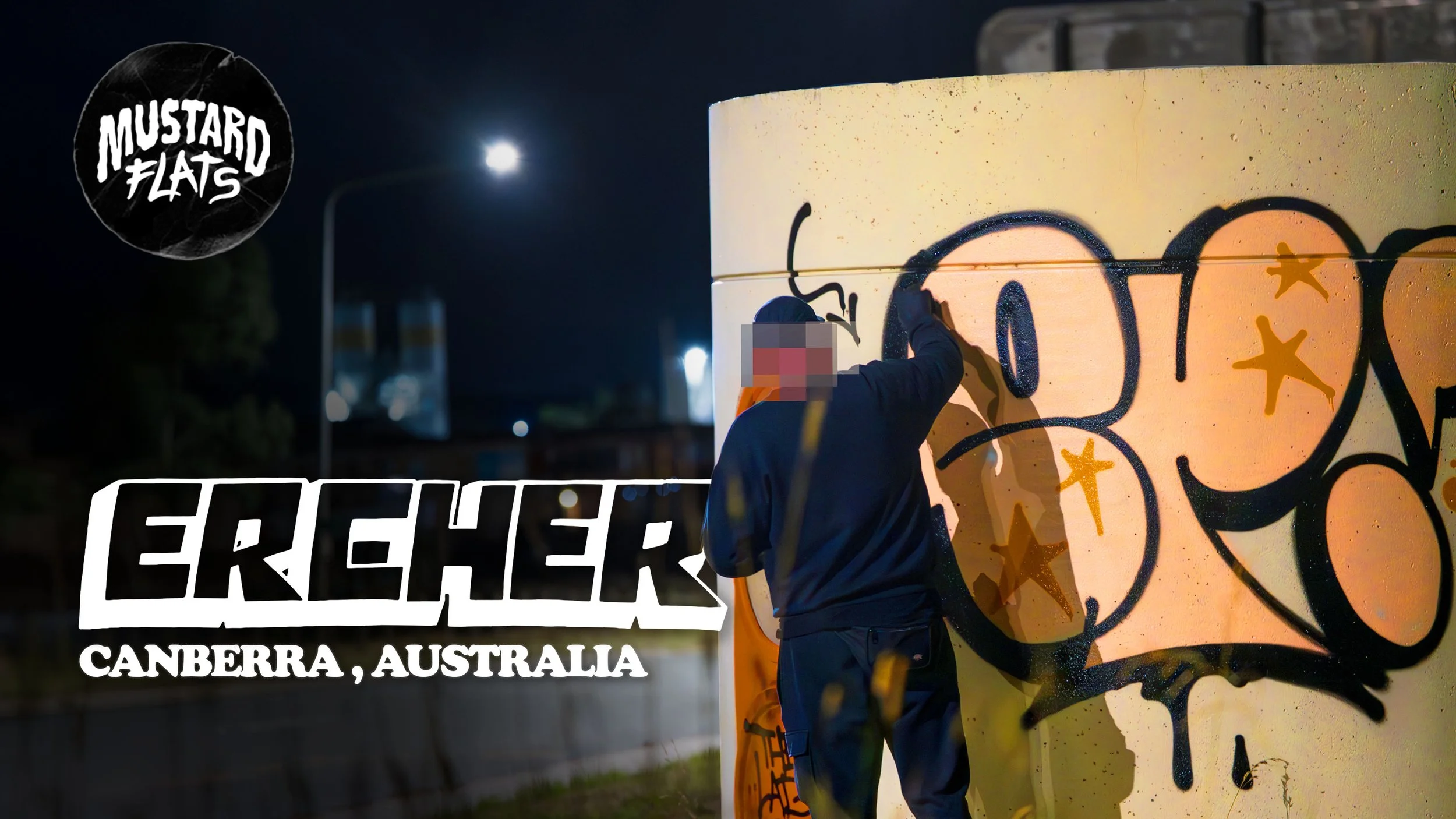 Night in the life of prolific graffiti writer and vandal ERCHER