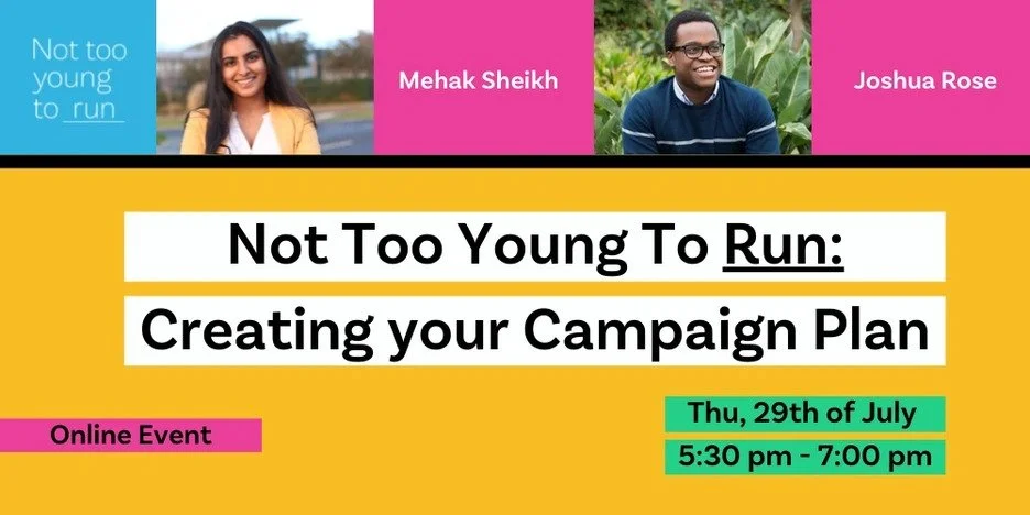 Not Too Young To Run: Creating your Campaign Plan