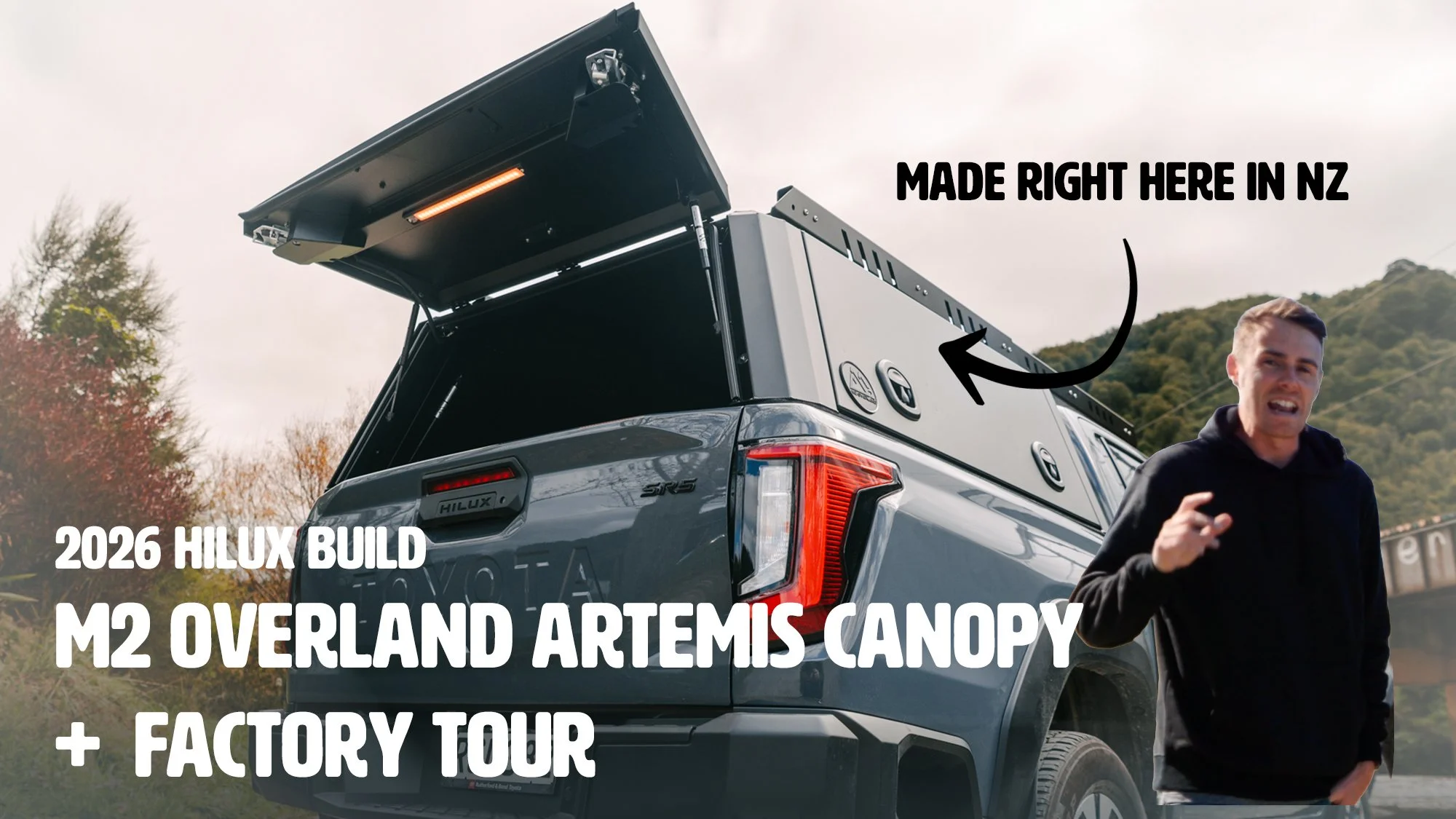 2026 Hilux Build Starts Here | M2 Artemis Canopy Installation &amp; Factory Tour