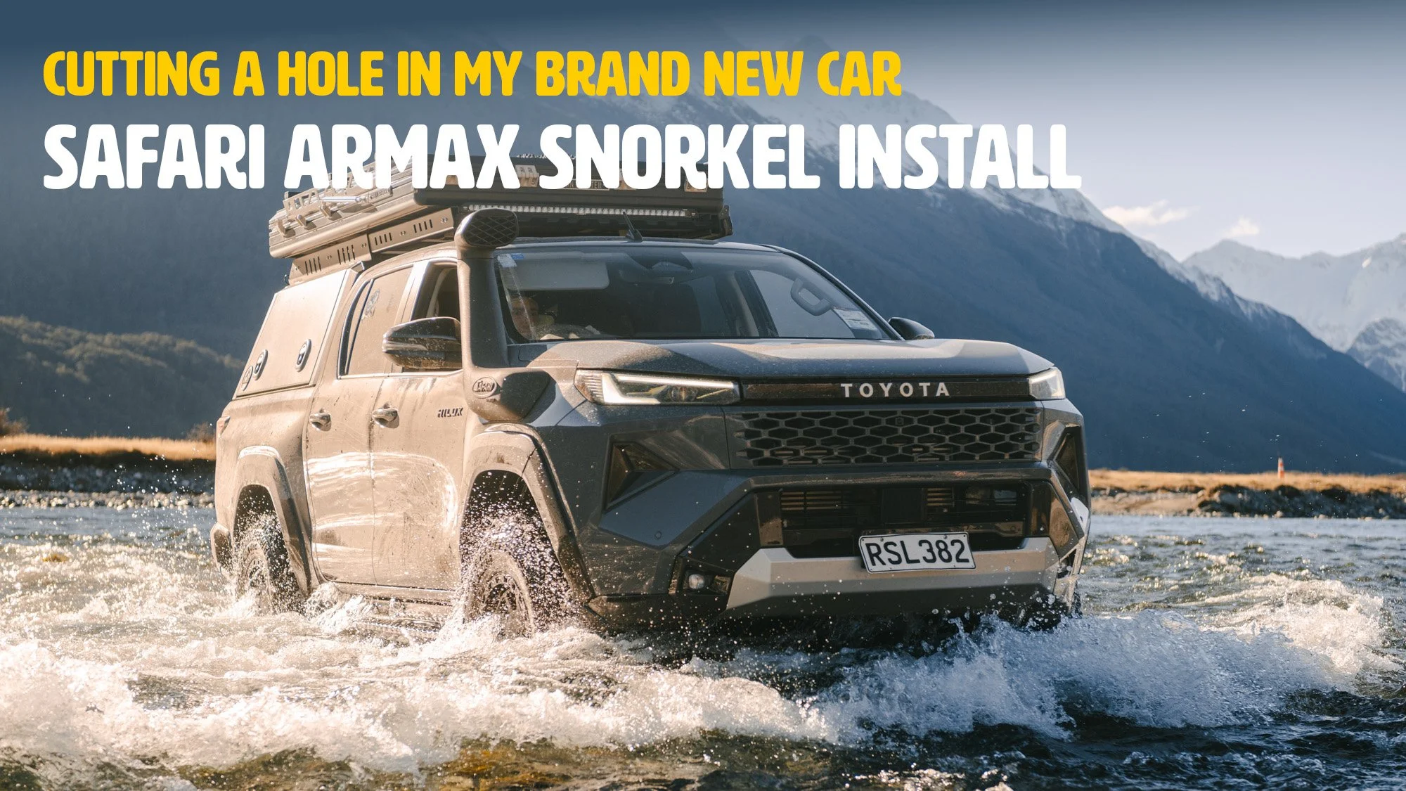 Cutting a hole in my new Hilux - Safari ARMAX Snorkel install | 2026 Hilux Build