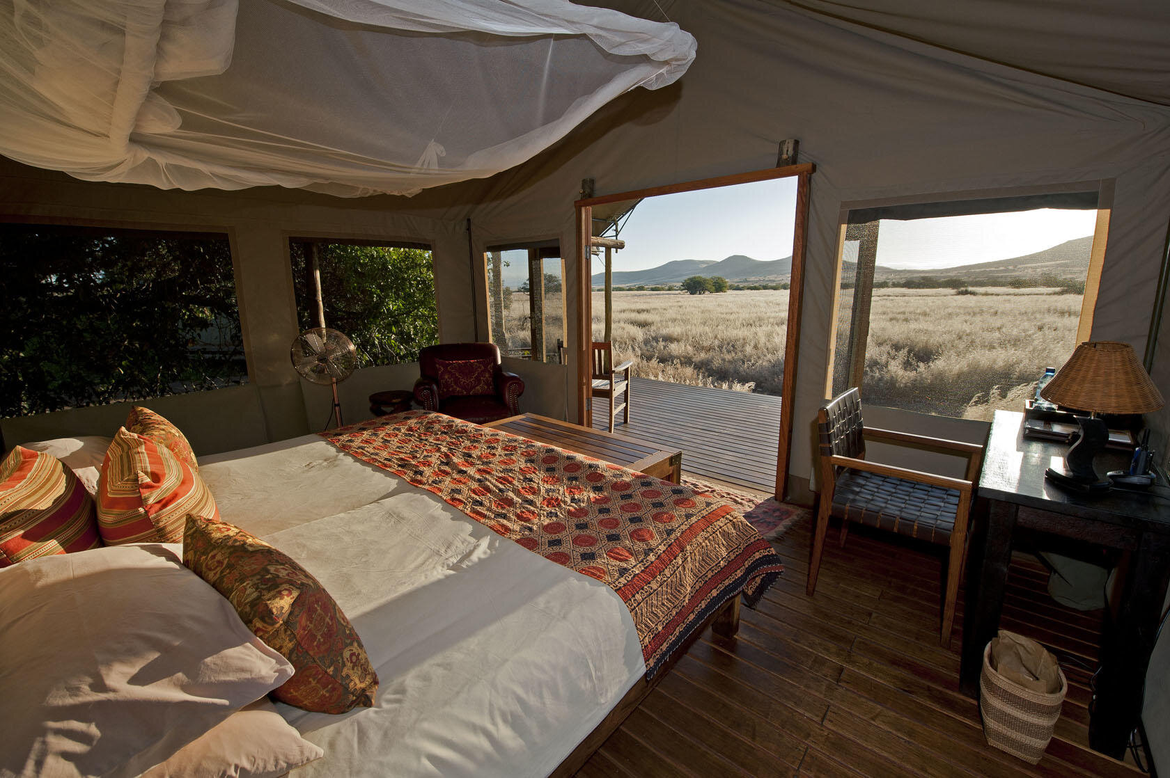 Desert Rhino Camp luxury tent 