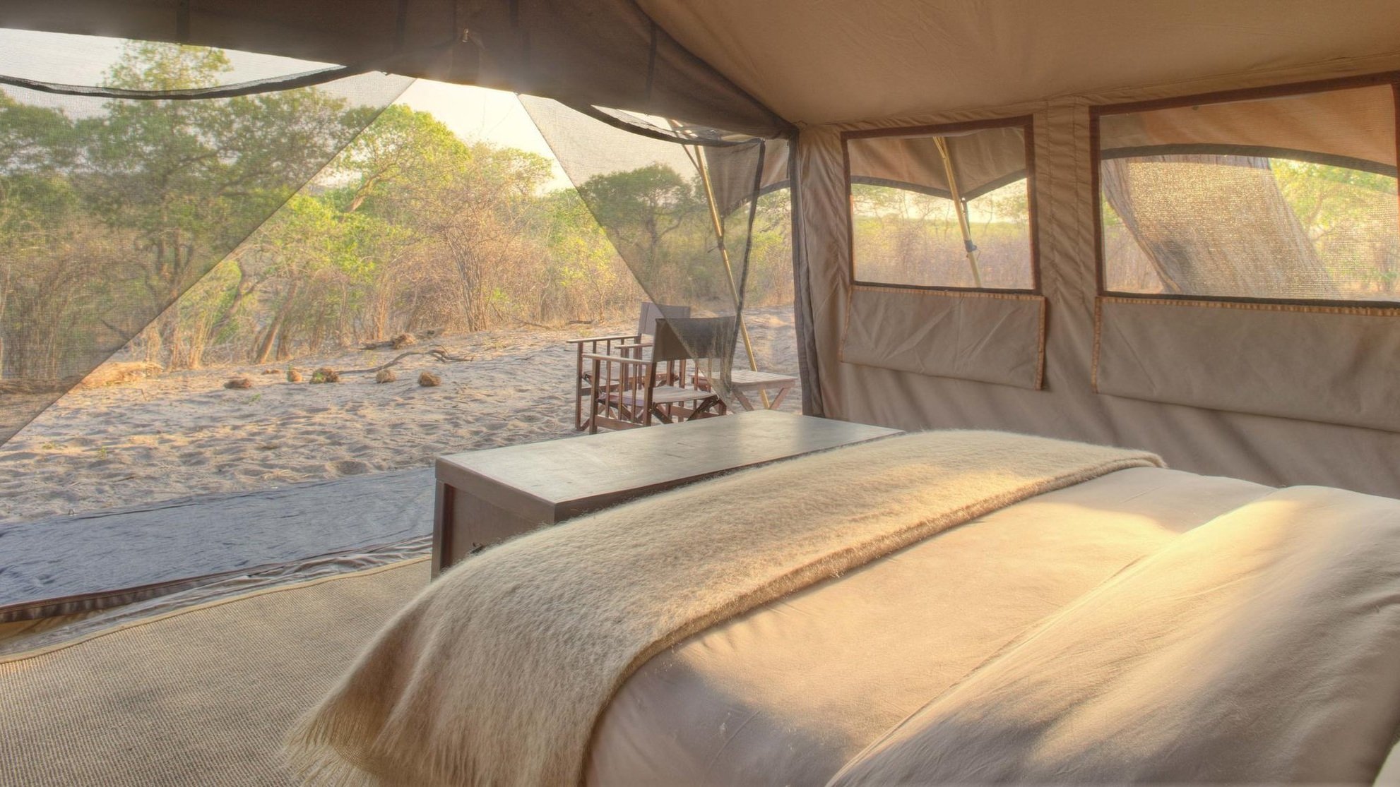 Tented Suite at Savute Under Canvas, Chobe Region, Botswana