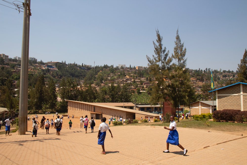 A group of school children in Rwanda