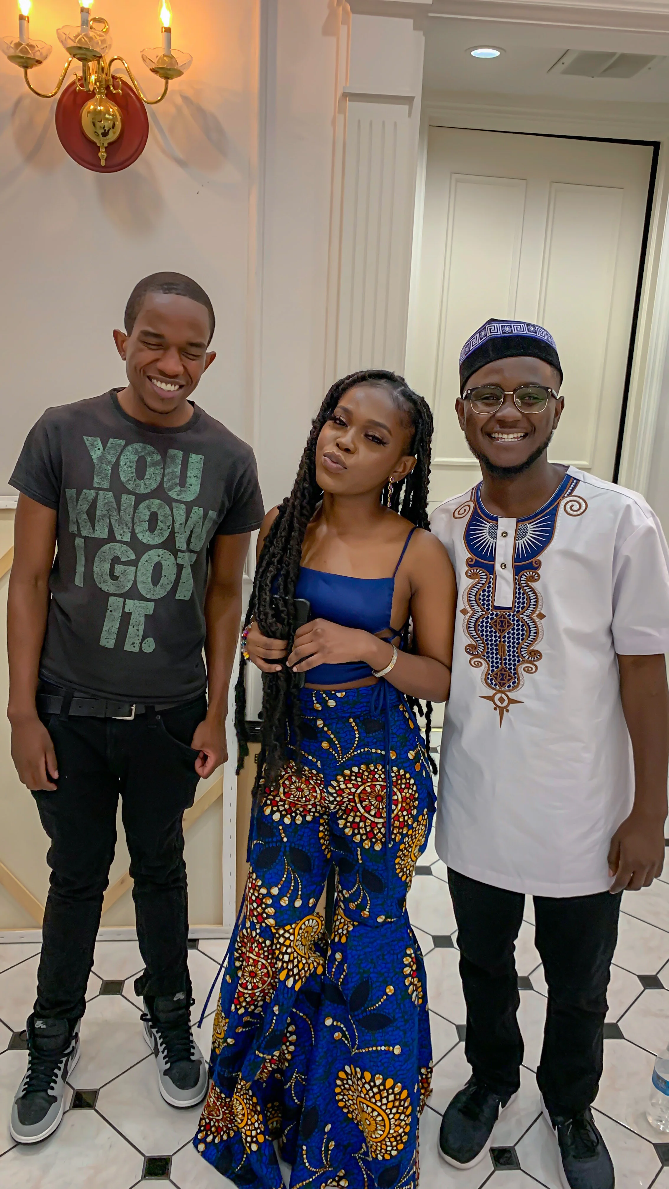 Queen Drie with fam - Bryan (left) and Michael (right) at Chicago Ankarafest 2021.