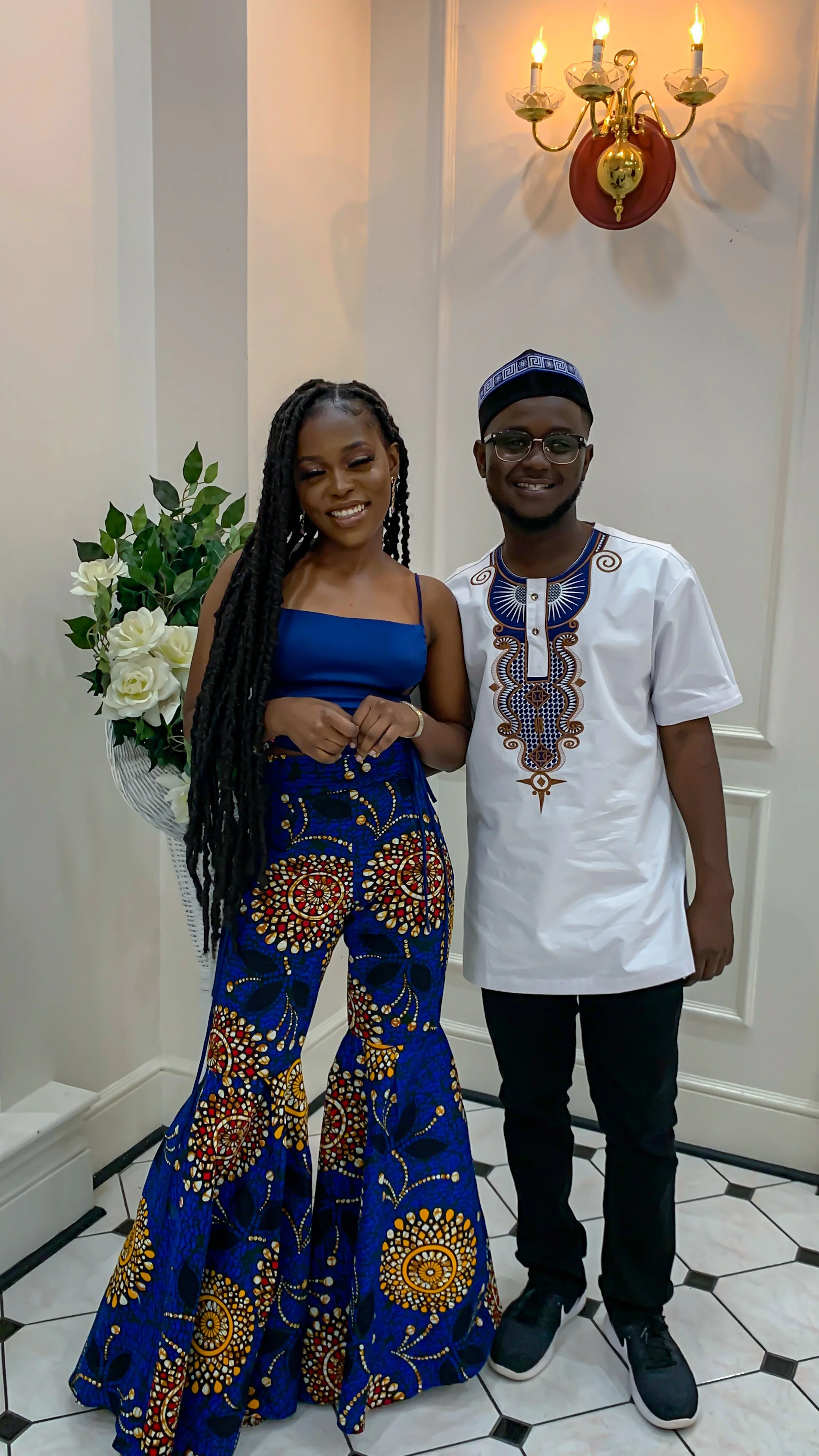 Queen Drie with brother/manager (Michael) at Chicago Ankarafest 2021 hosted by Nairaflash Entertainment.