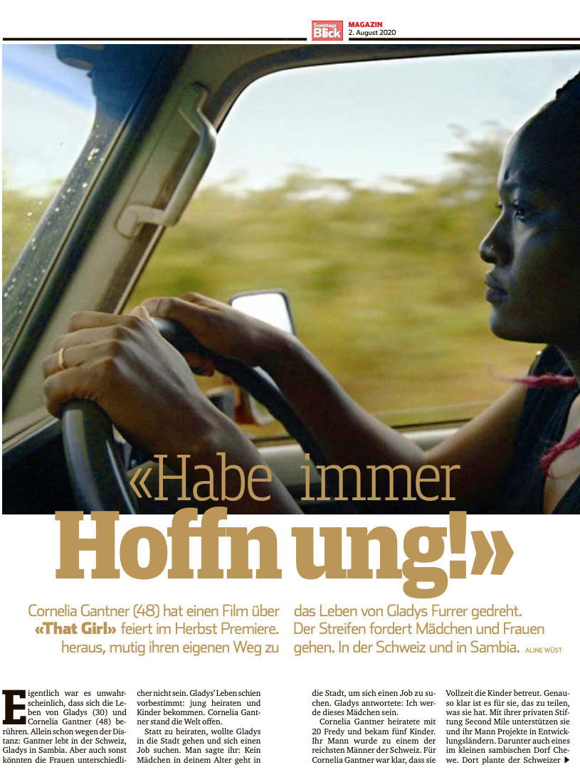 Gladys Furrer: «Habe immer Hoffnung!»