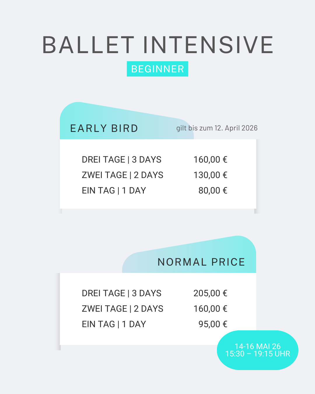 Ballet Intensive in Berlin - Beginner