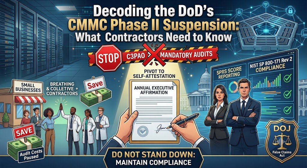 Decoding the DoD’s CMMC Phase II Suspension: What Contractors Need to Know