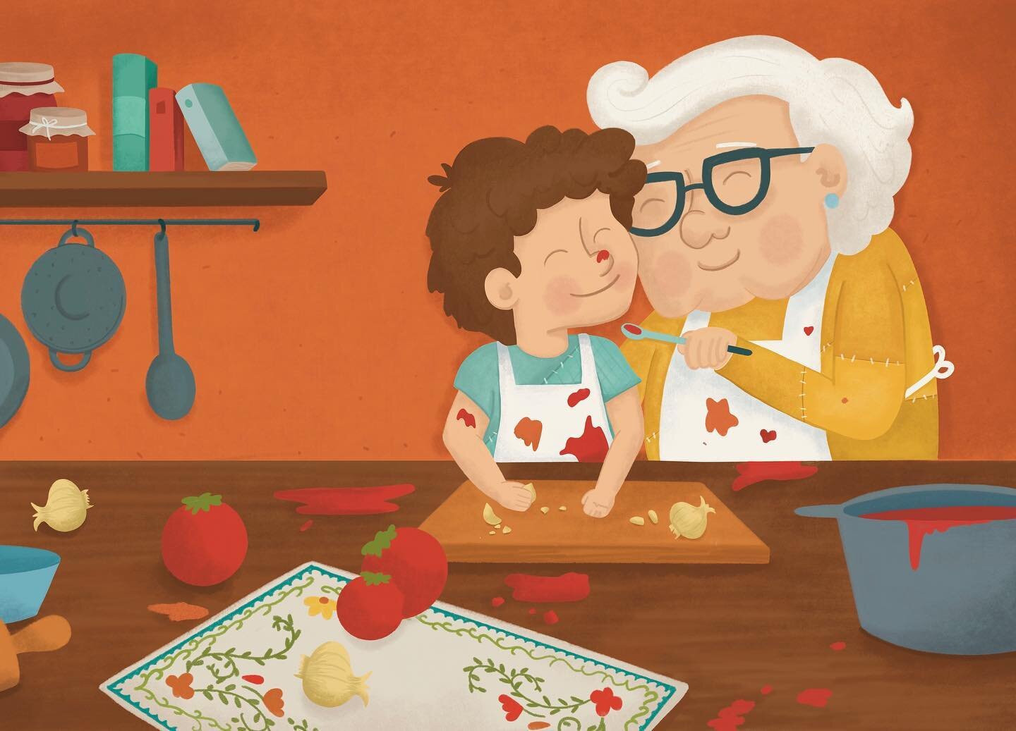 Este es un pedacito de una de las ilustraciones que trabajé para el libro @elmayordemistesoros 🥰❤️ 

Hace un año cuando hablaba con mi abuela le decía que quería ilustrar un libro! Que ese era mi trabajo soñado, ella siempre me motivaba y me de