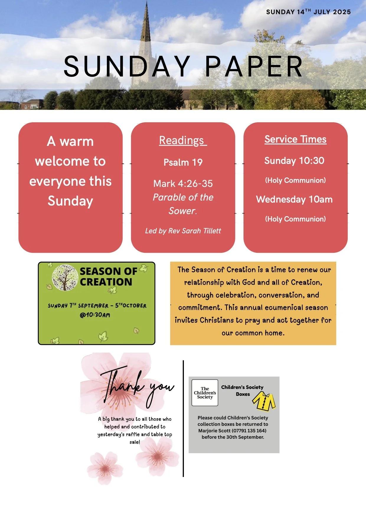 This week in church — The parish churches of Saints Peter and Paul ...
