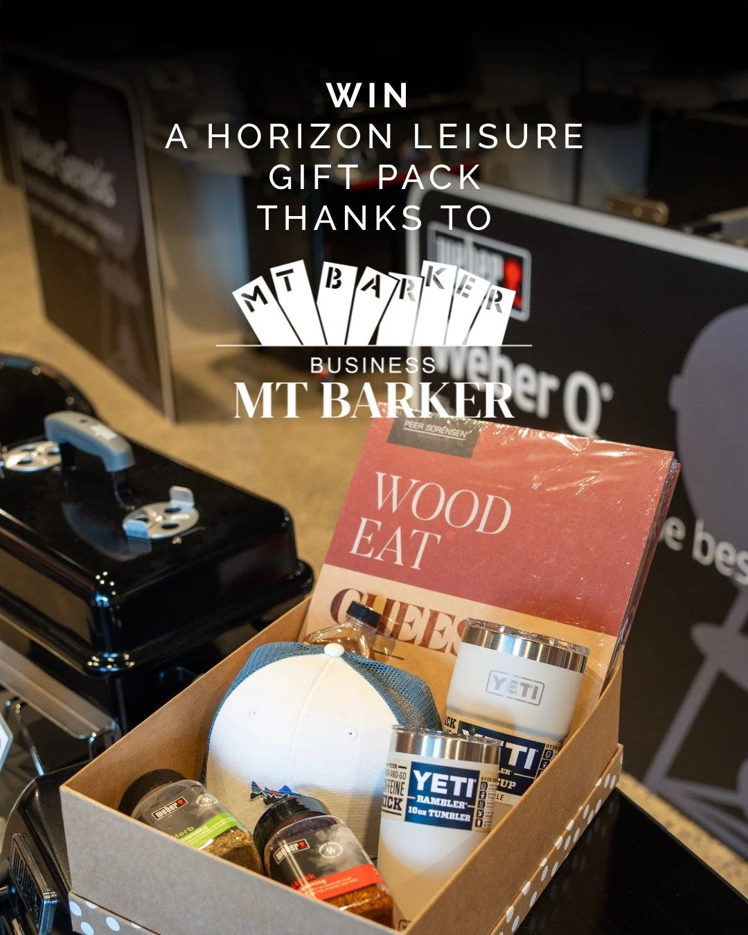 🍖 WIN with Business Mount Barker + @horizonleisure.mtbarker 🍖

To celebrate spring we've teamed up with Horizon Leisure to give you the ultimate BBQ gift pack - including: 
- 10oz Yeti tumbler
- 20oz Yeti cup
- Weber steak seasoning + Weber herb se