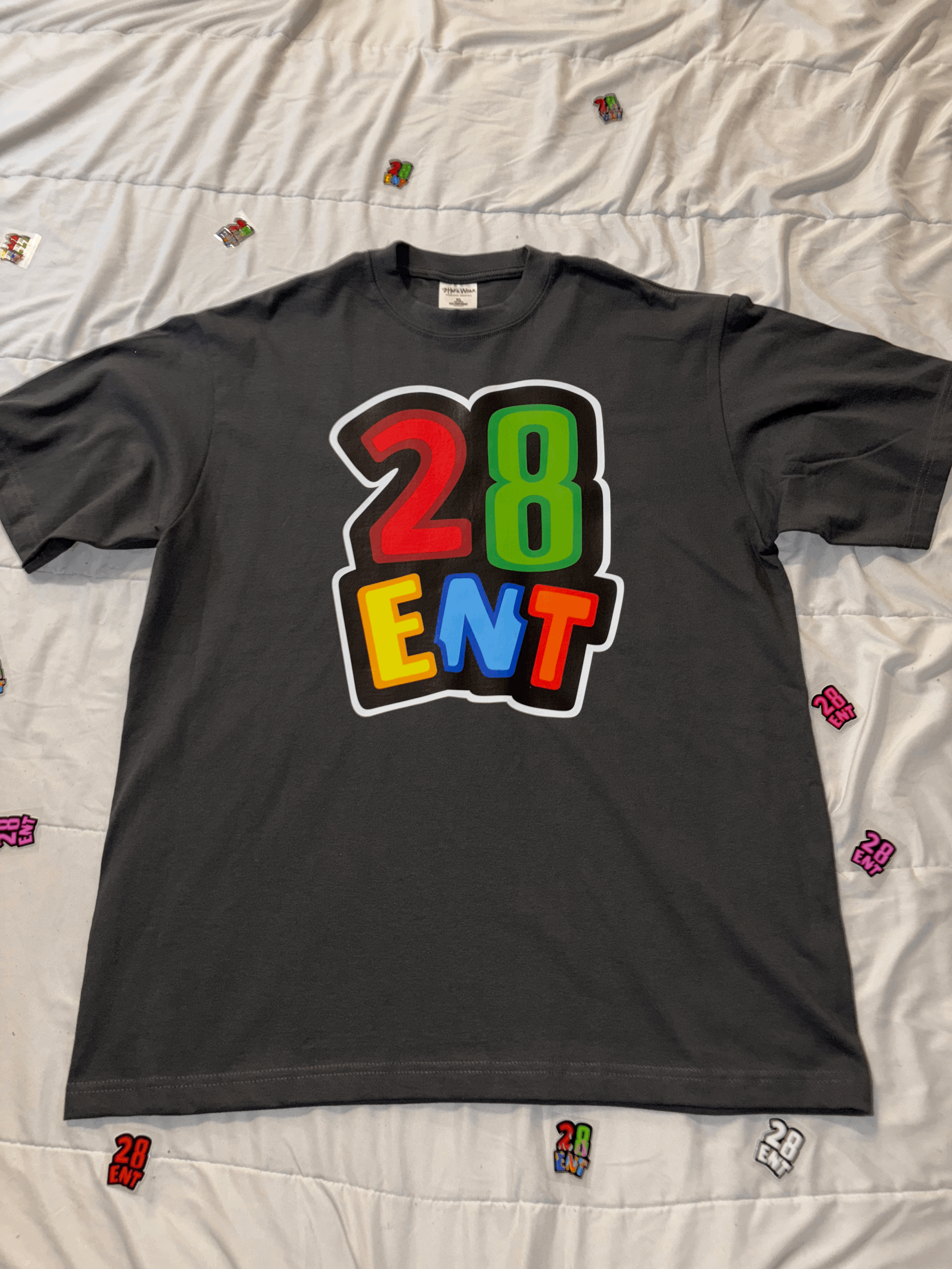 28ENT Signature T-Shirt (OVERSIZED XL_GREY)