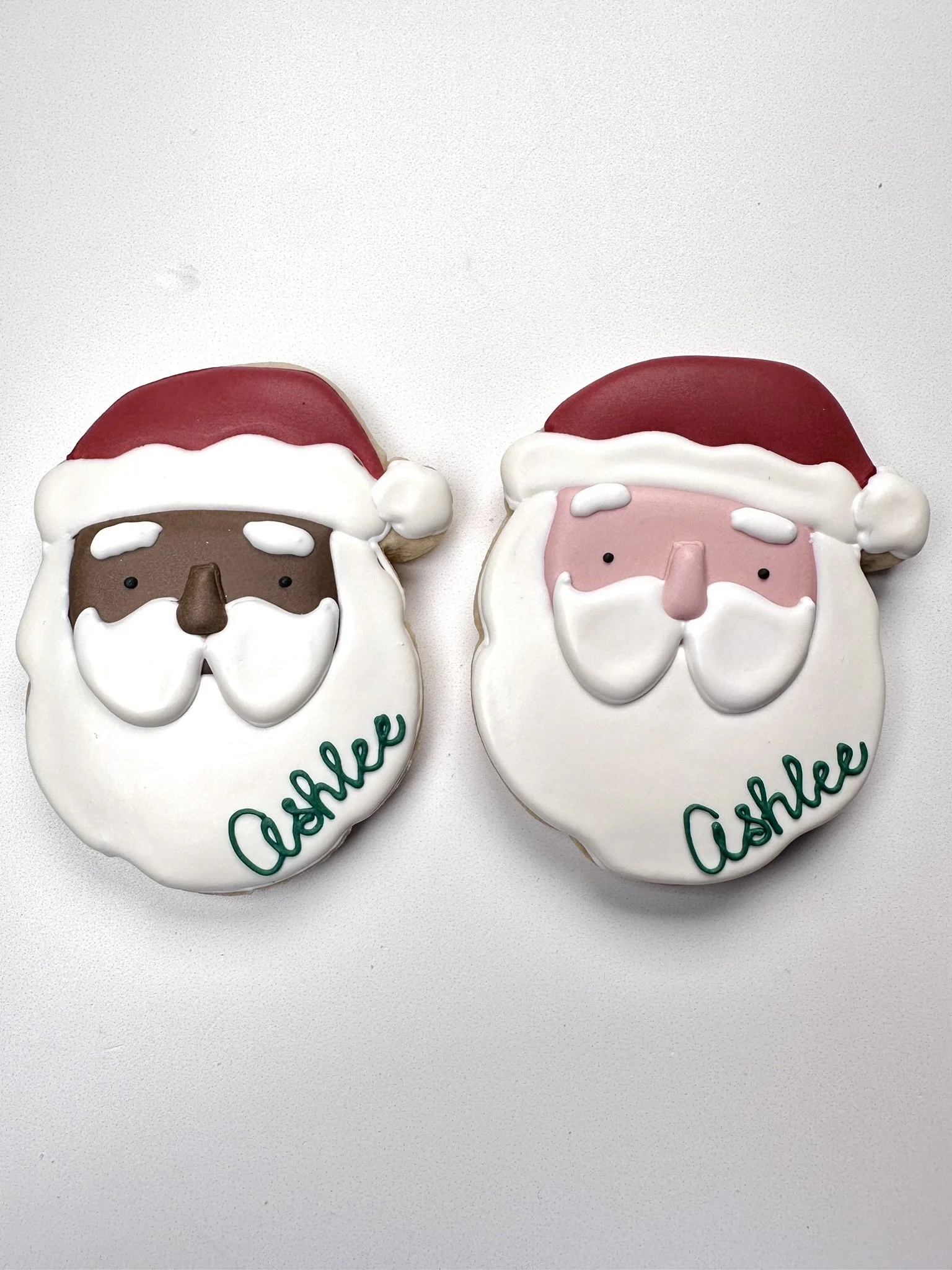 Personalized santa cookie