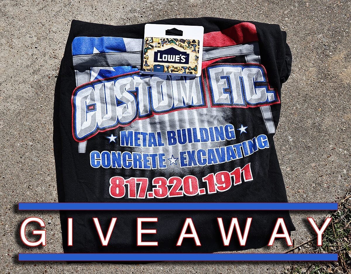 🚨GIVEAWAY🚨
You could win a 💲100💲 gift card to LOWES and a Custom ETC T-Shirt! 
‼️We don&rsquo;t just give those shirts away people‼️
Rules:👏
Follow Custom ETC ➕
Like this post👍
Tag a friend who also likes Lowes🔥
.
.
.
#lowes #giveaway #custome