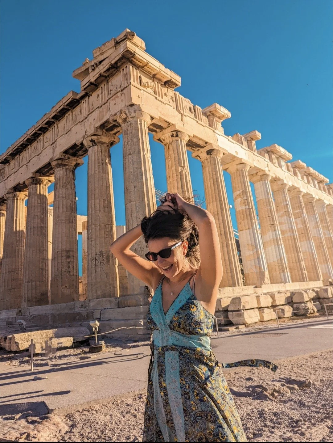 Woman at the Acropolis in Athens, Greece