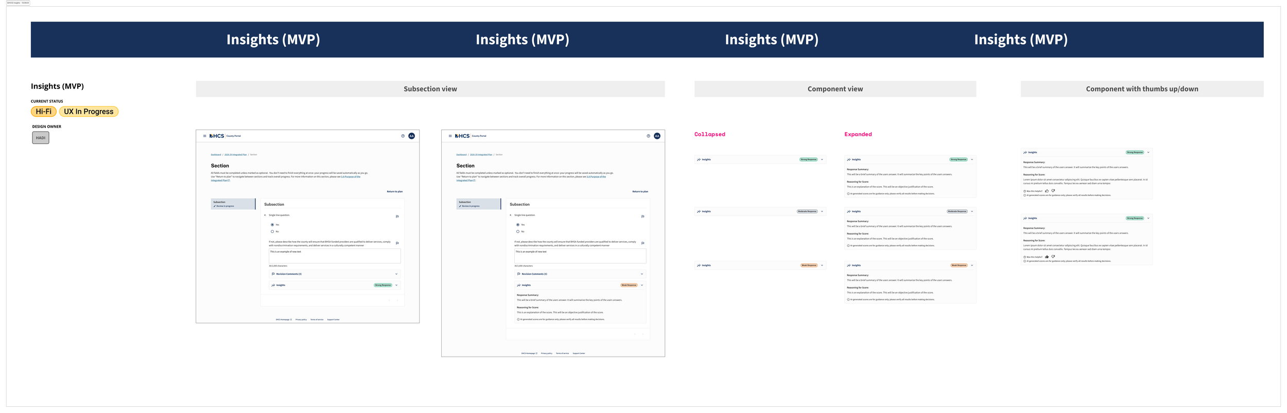 Working with AI engineers and product owners, I was the lead designer in regards to creating a new AI review tool. Its primary purpose is to help with the DHCS application review process