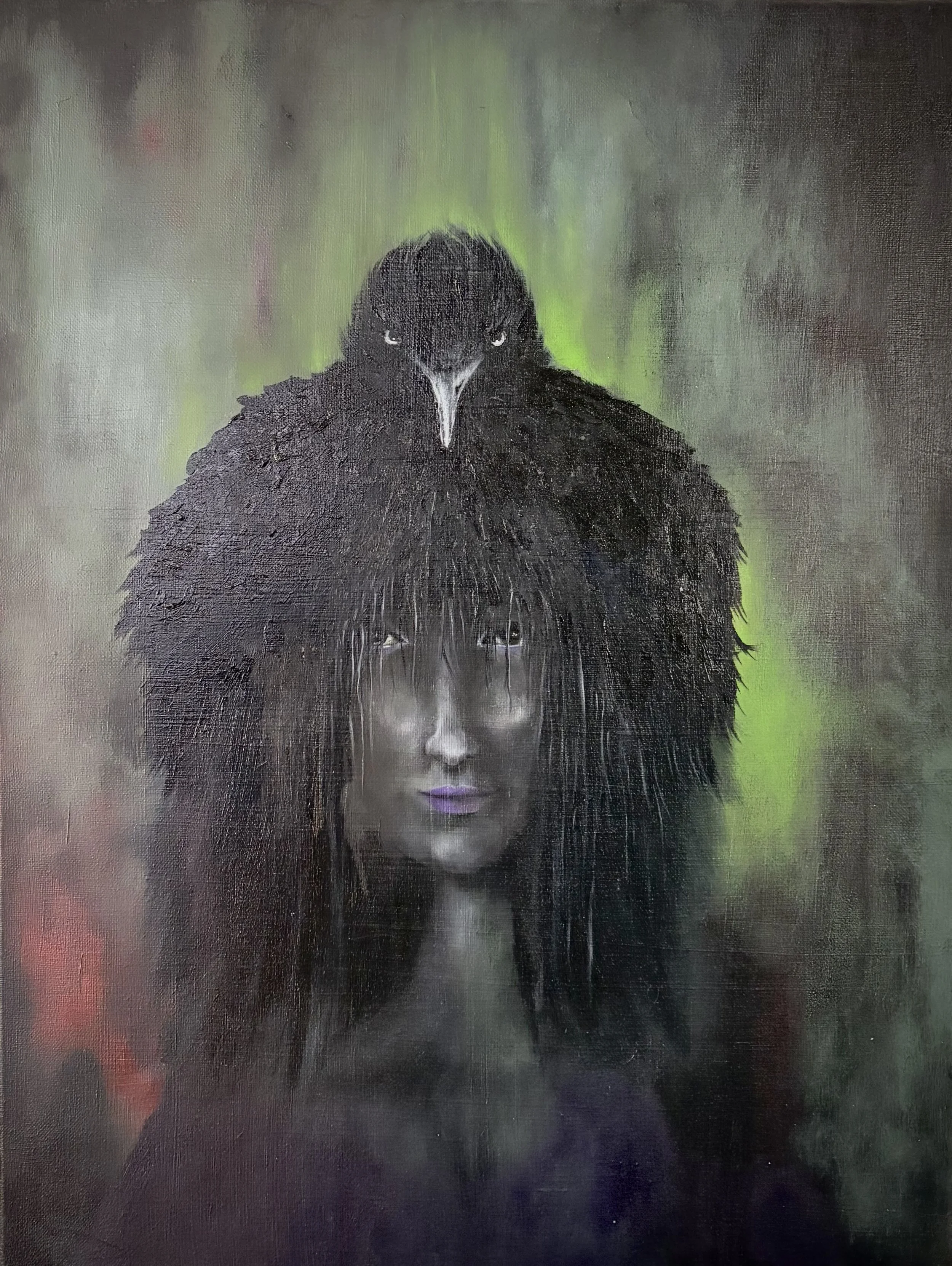 Raven Guide, Oil on canvas