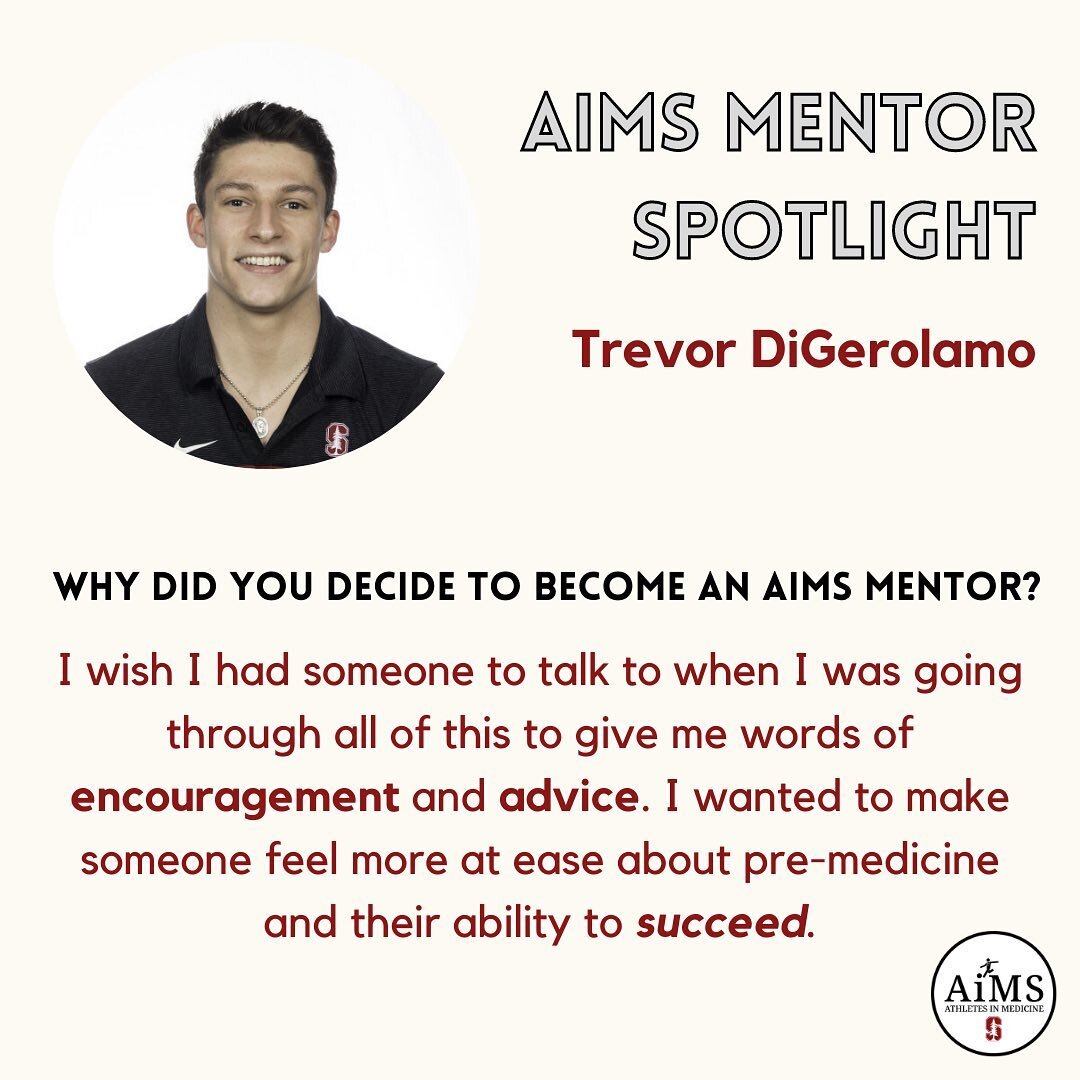 Up next in our AIMS mentor spotlight series is Trevor! Trevor is a senior majoring in biomechanical engineering. Swipe to learn more about some of his advice regarding grades and getting into medical school! #AIMSMentor 🔬