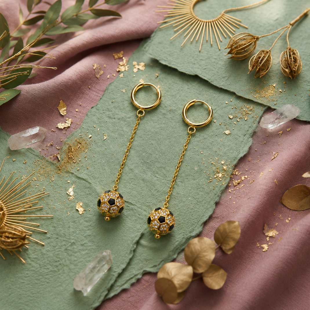 Rouge World Cup Drop earrings