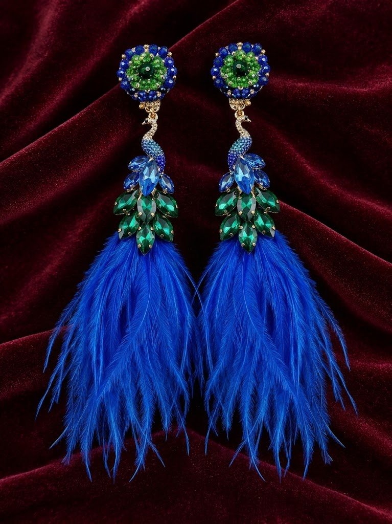 Peacock Royale earrings