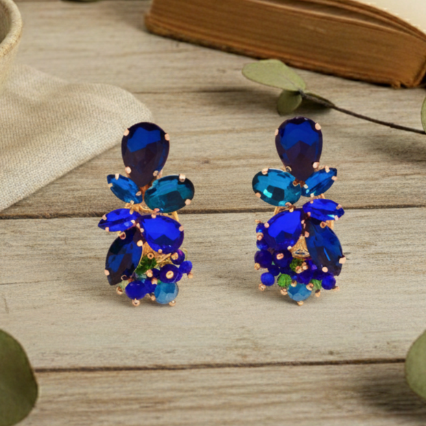 Blue crystals Earrings