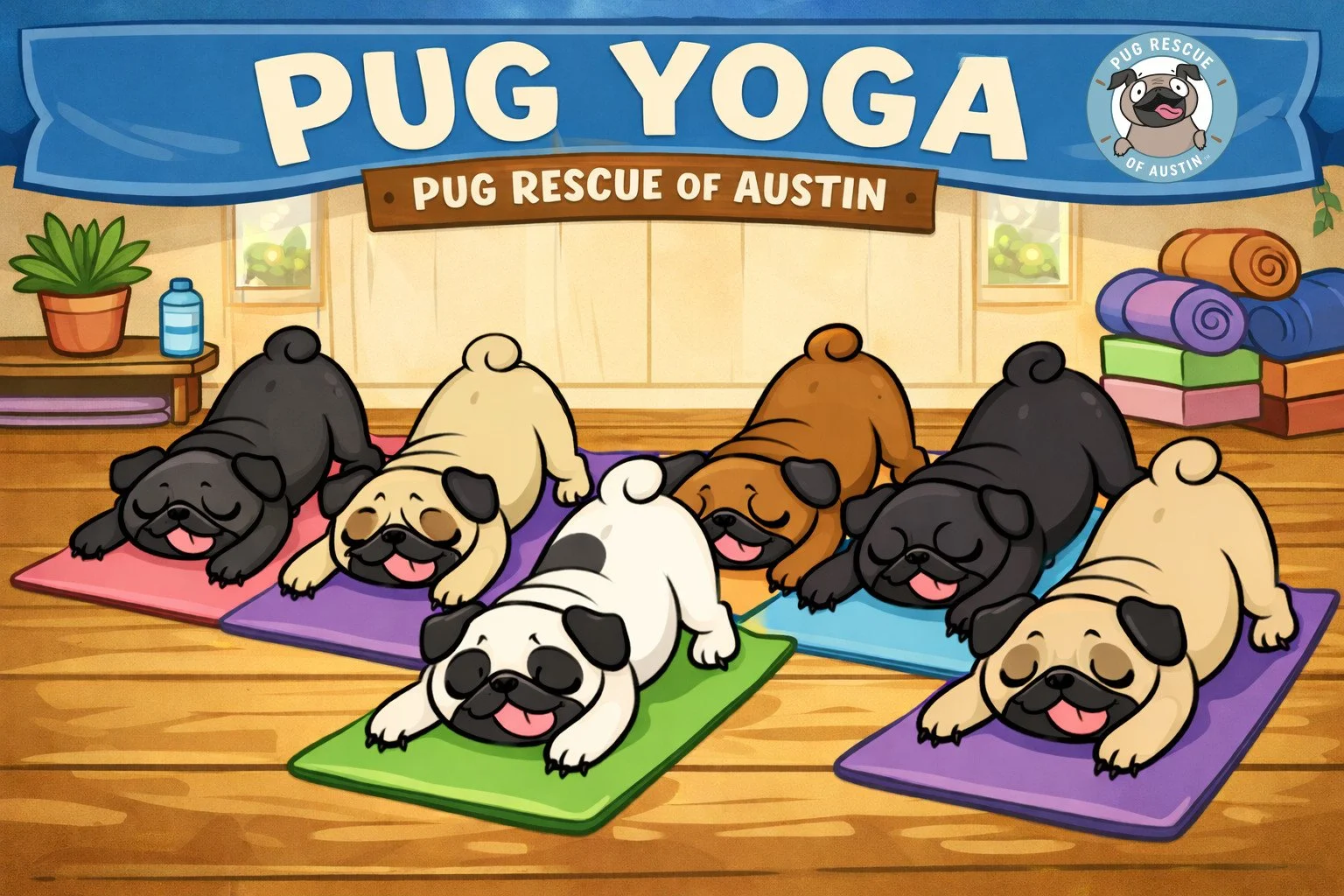 Pug Yoga