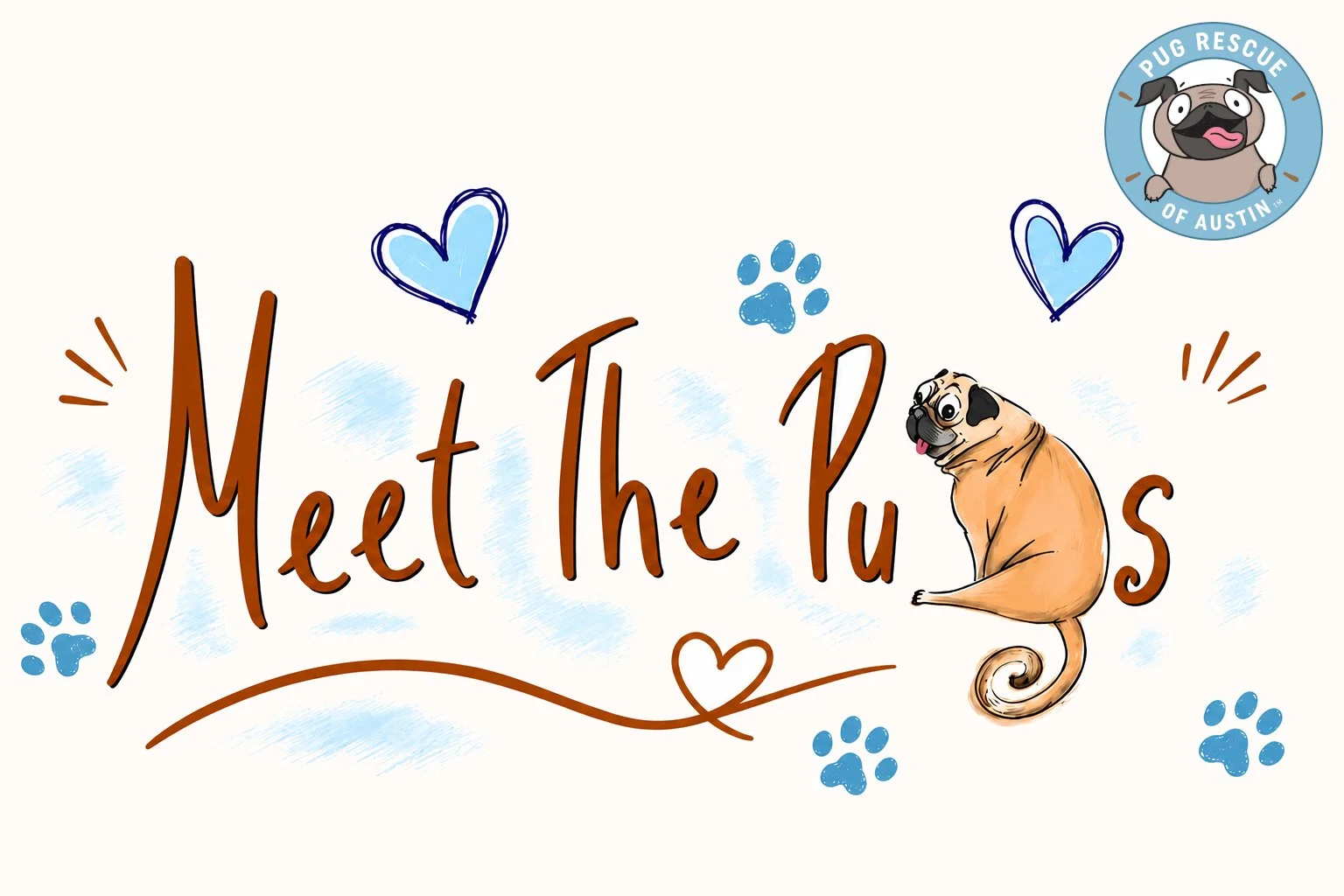 Meet the Pugs @ Pet Supplies Plus Mopac