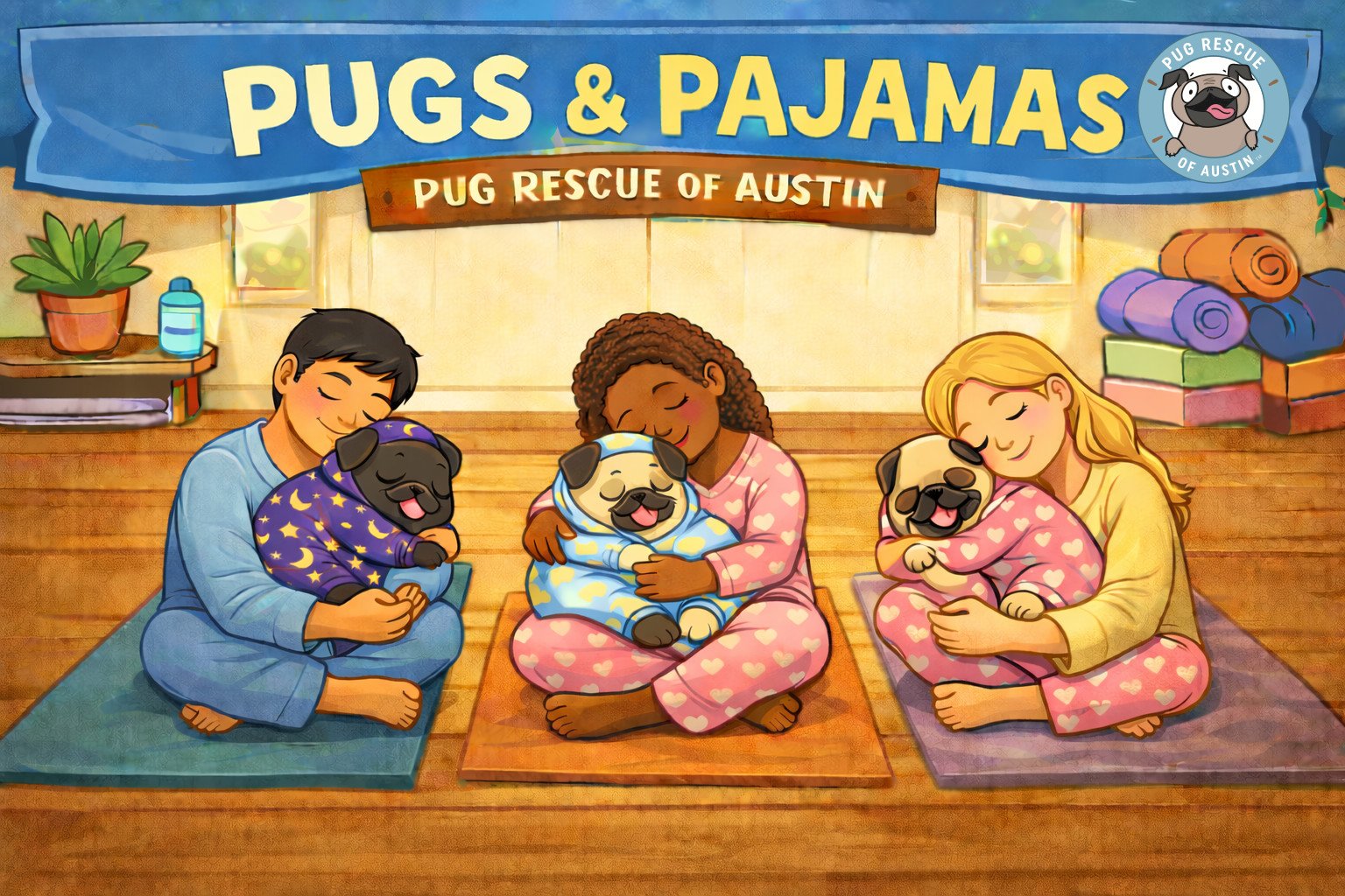 Pugs in Pajamas