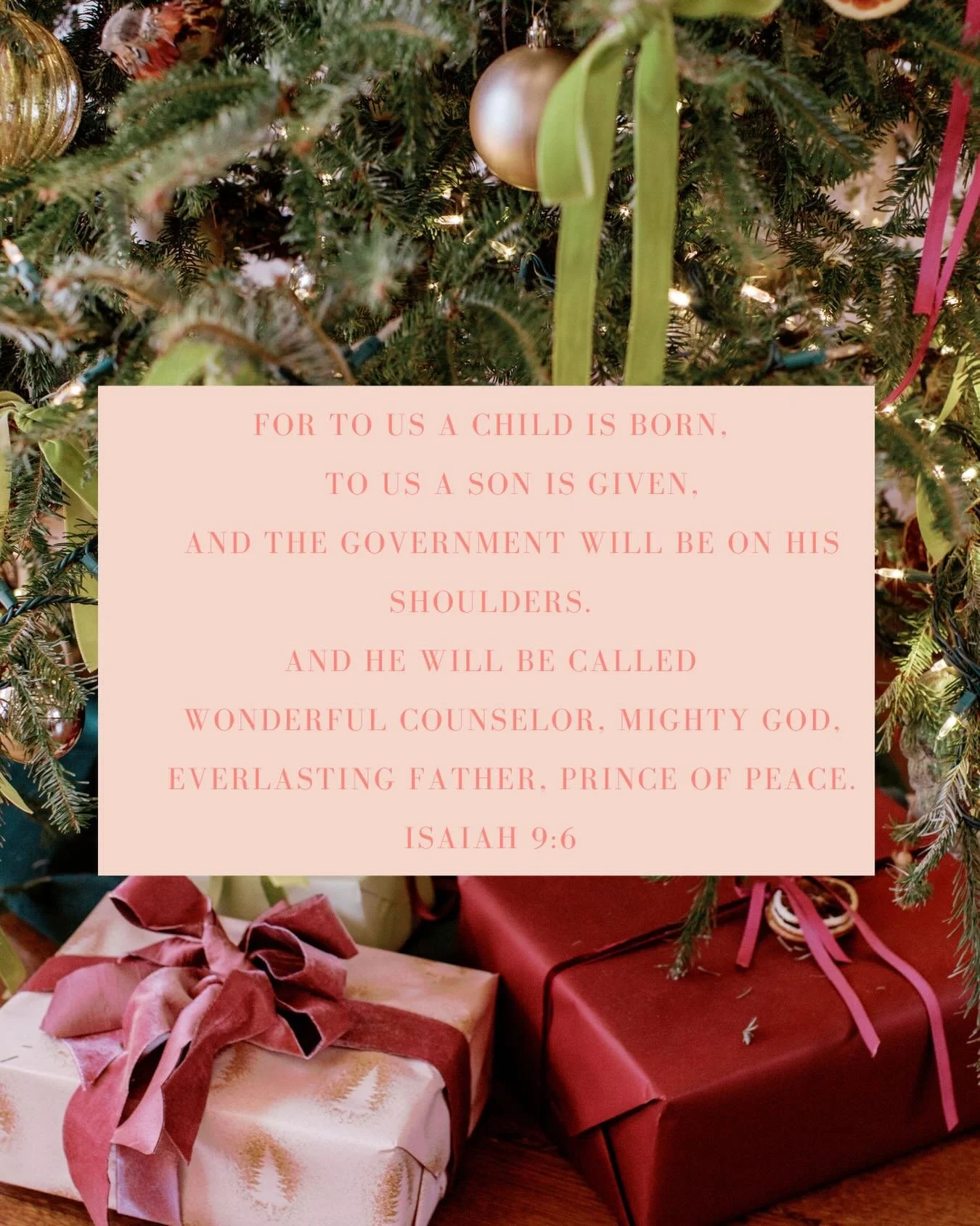 &ldquo;For to us a child is born, to us a son is given&hellip;&rdquo; Isaiah 9:6 🤍 Today, we&rsquo;re remembering the hope, peace, and promise found in Jesus ✨ Christmas is almost here!