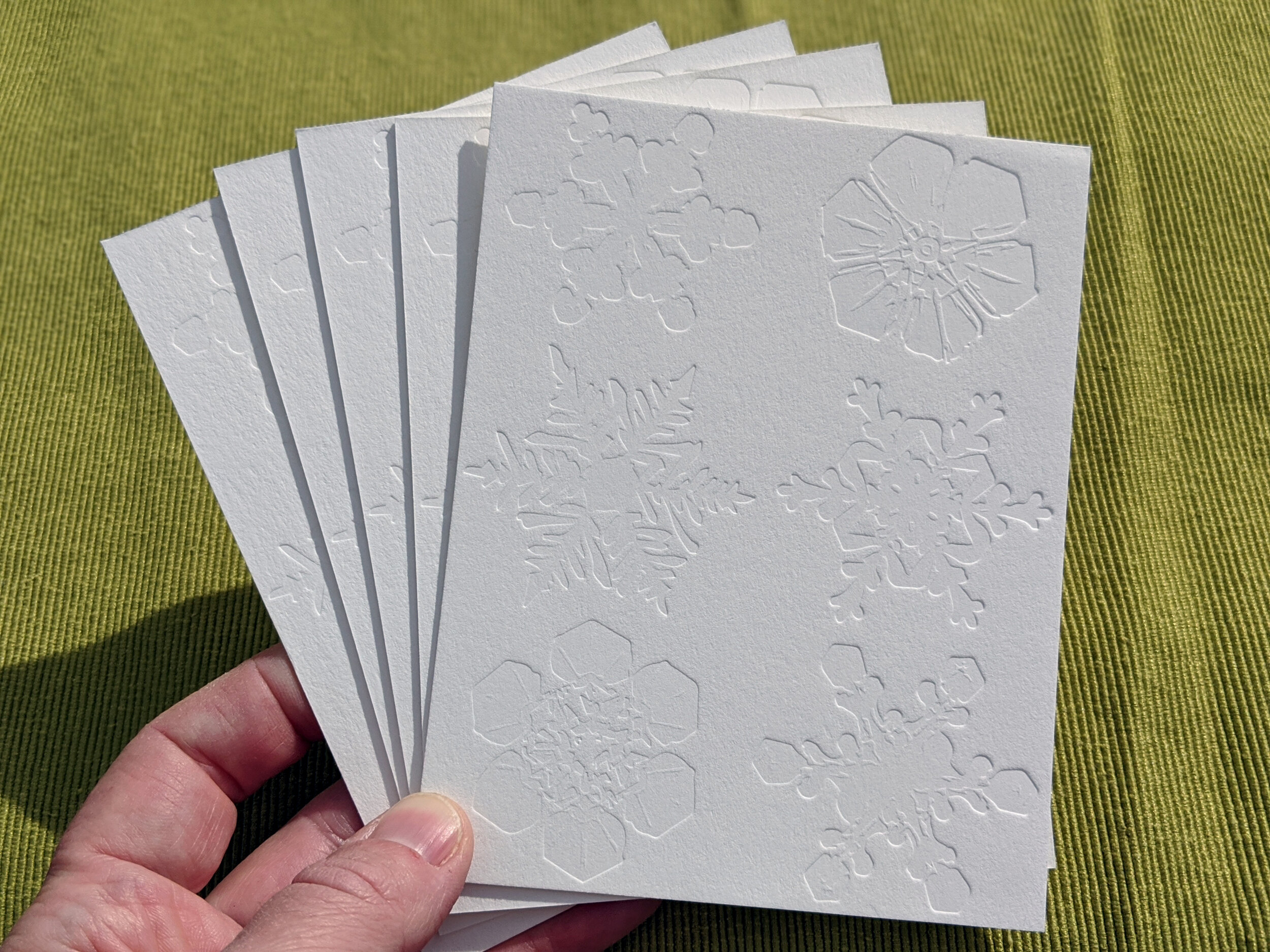 6 Snowflakes Notecard