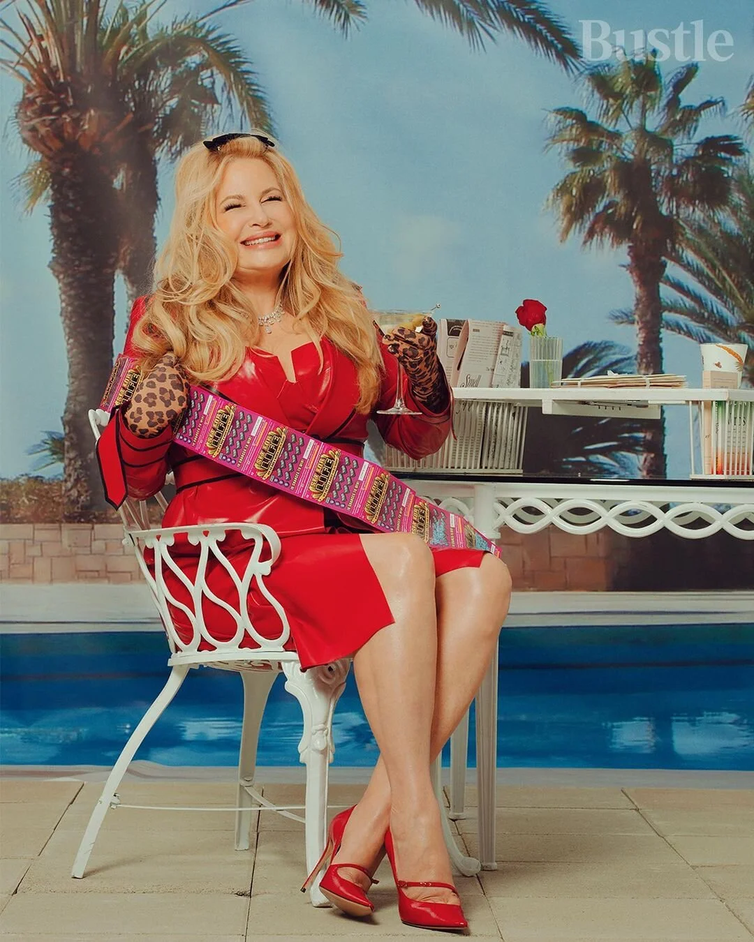 production, photo production, production squad, photo shoot, photoshoot, video production, commercial production, advertising production, stills production, Bustle, BDG, Jennifer Coolidge, Los Angeles production, celebrity production, editorial produ