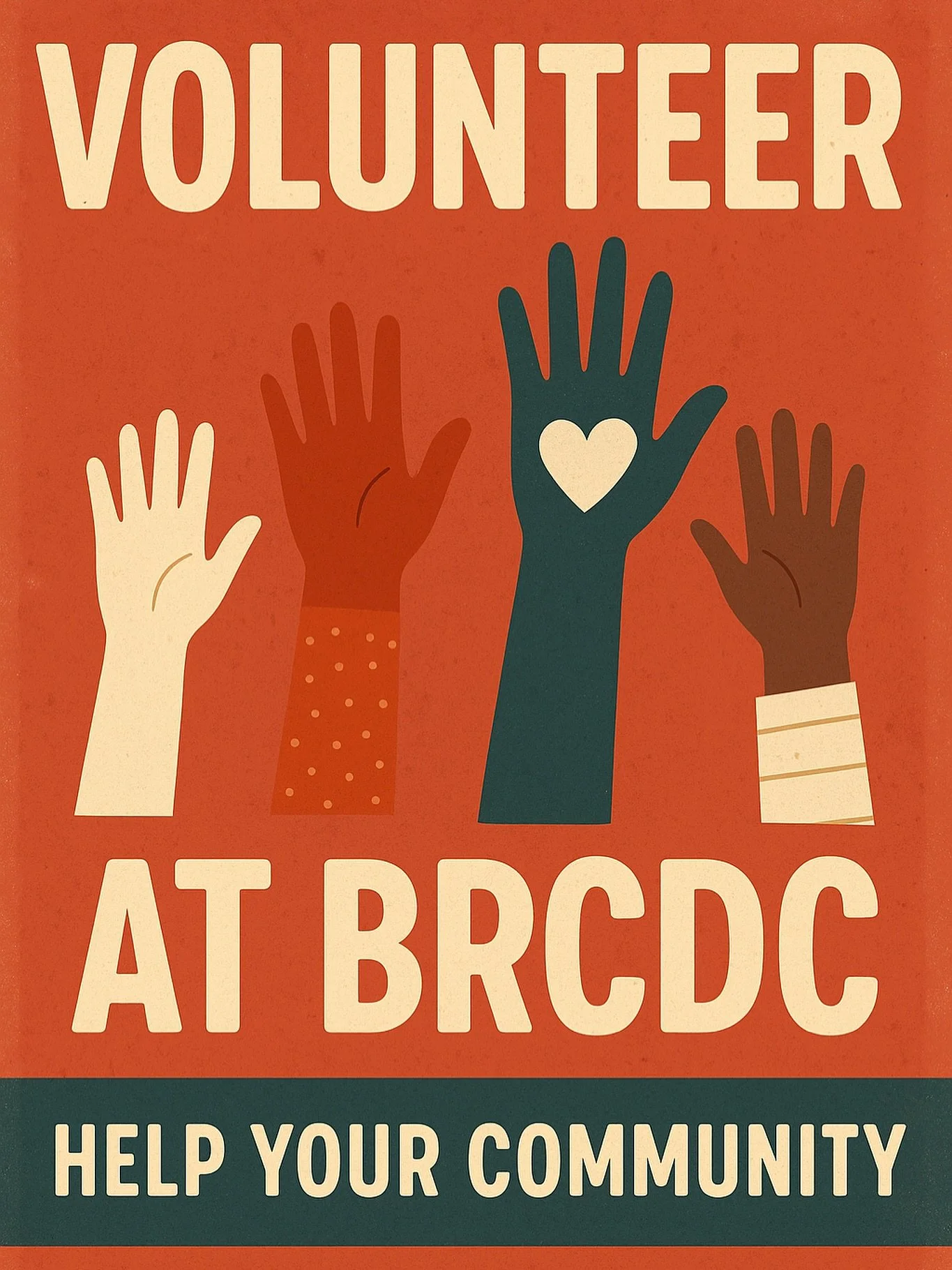 Your hands can make a difference 🤲💙
Join BRCDC and help build a stronger, kinder community &mdash; one act of service at a time.