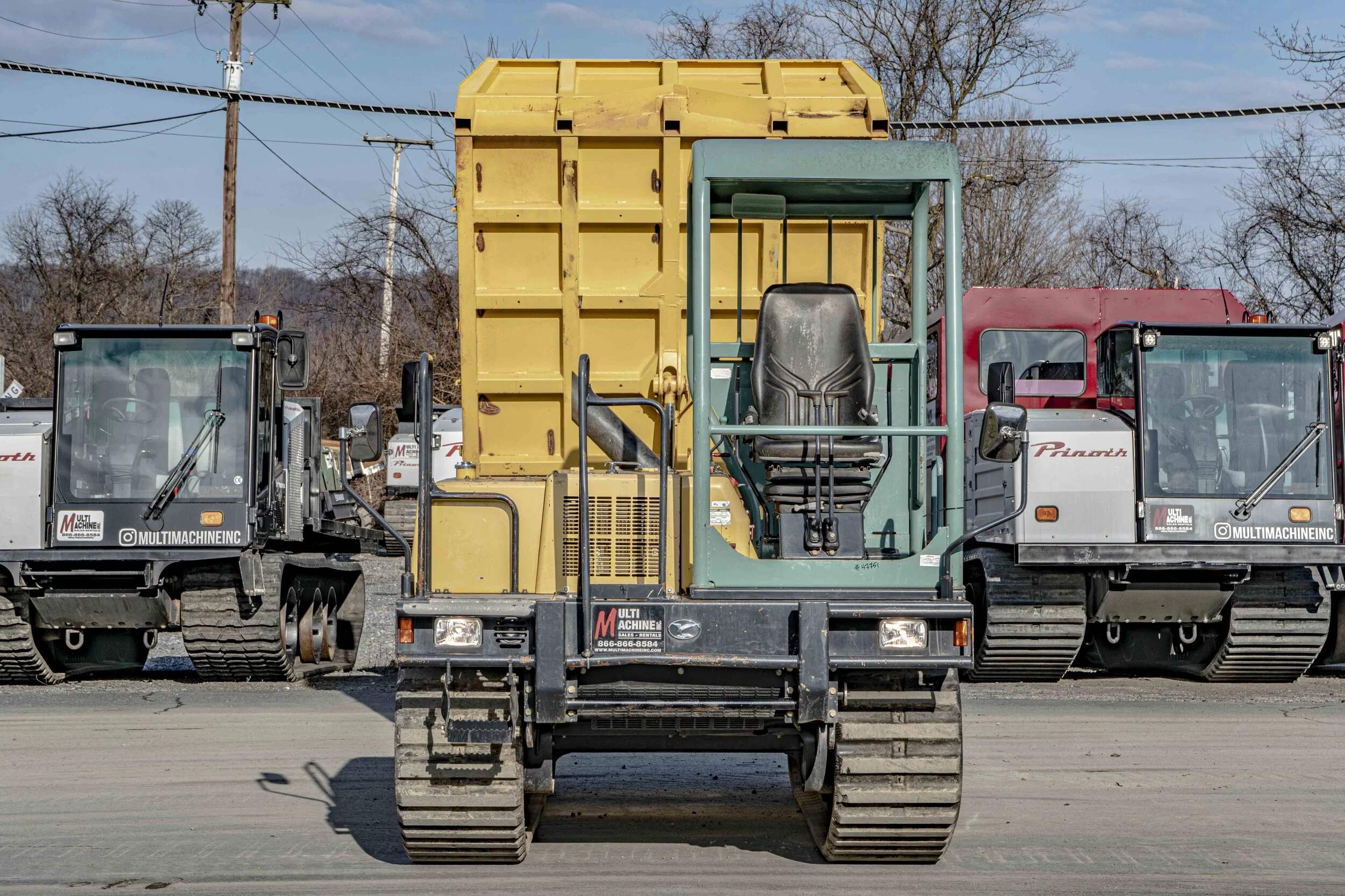 rubber tracked dump truck