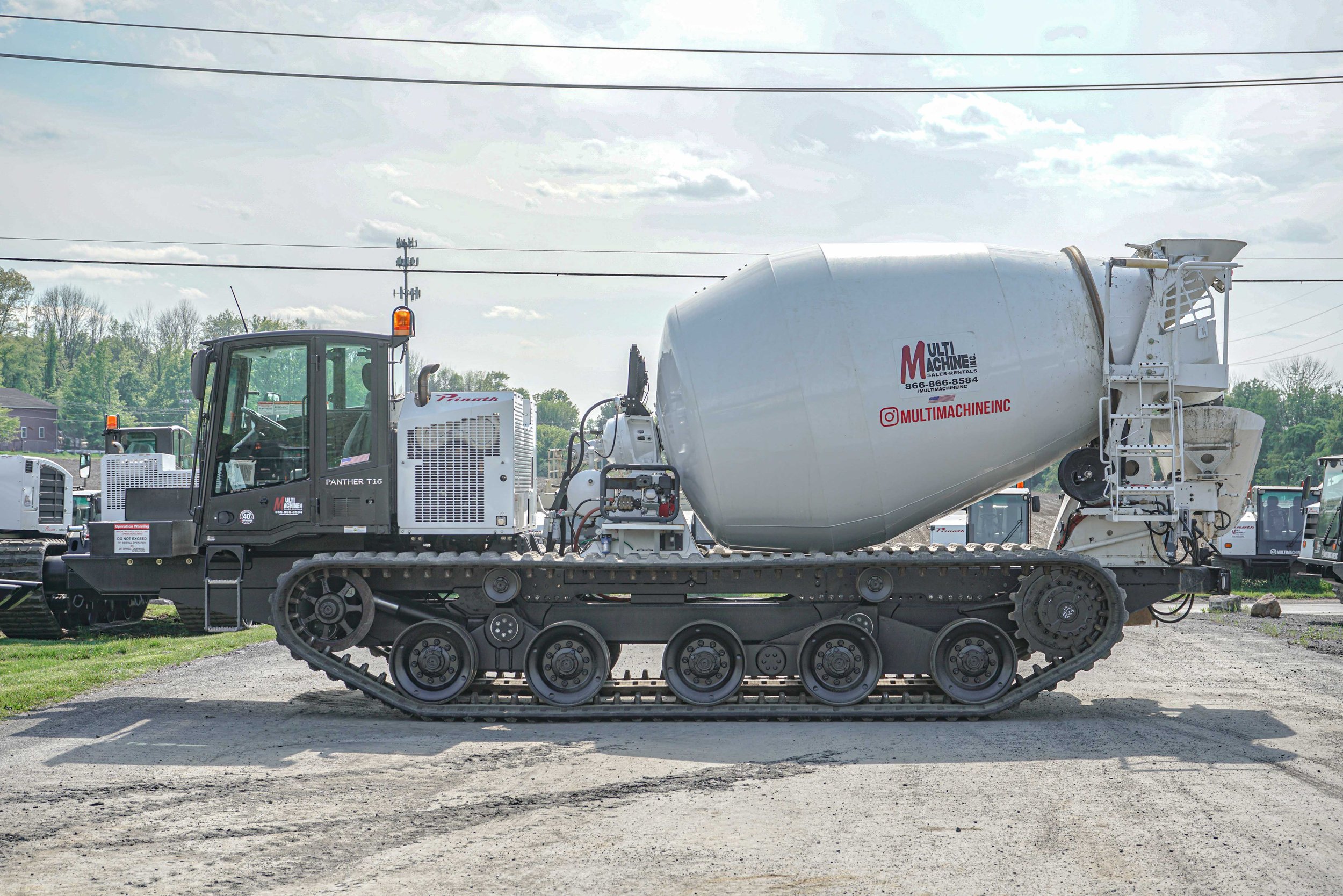 tracked concrete mixer