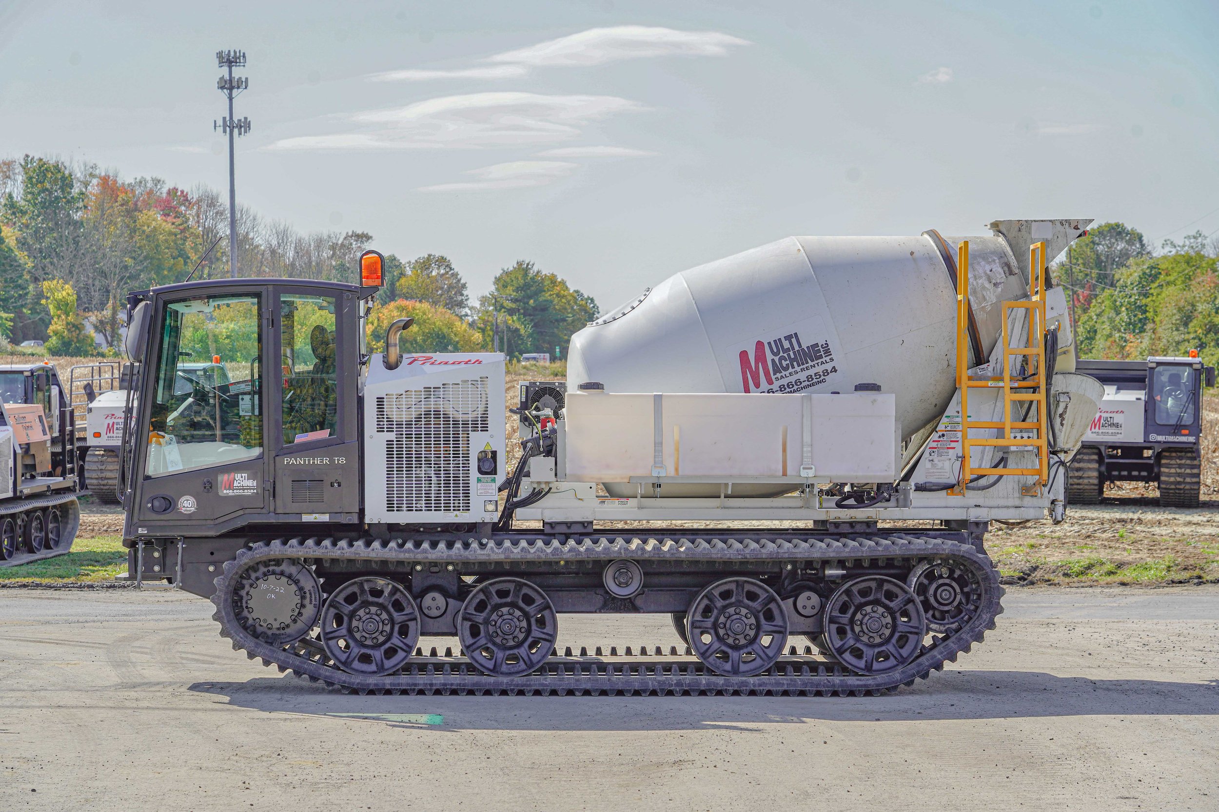 tracked concrete mixer