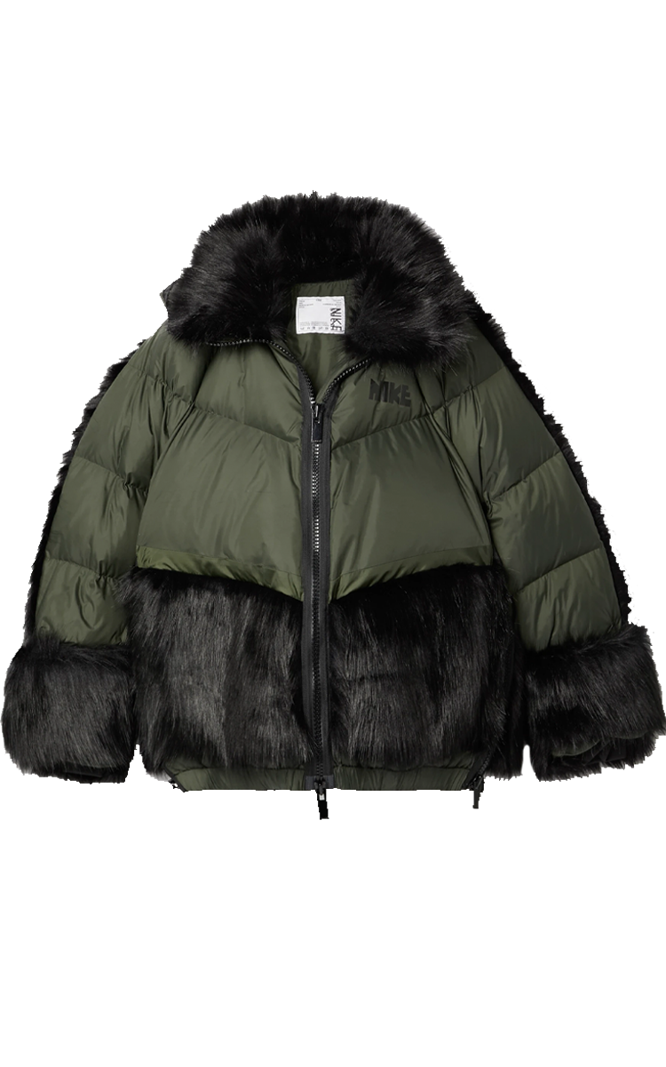 Nike x Sacai | Oversized Faux Fur Jacket