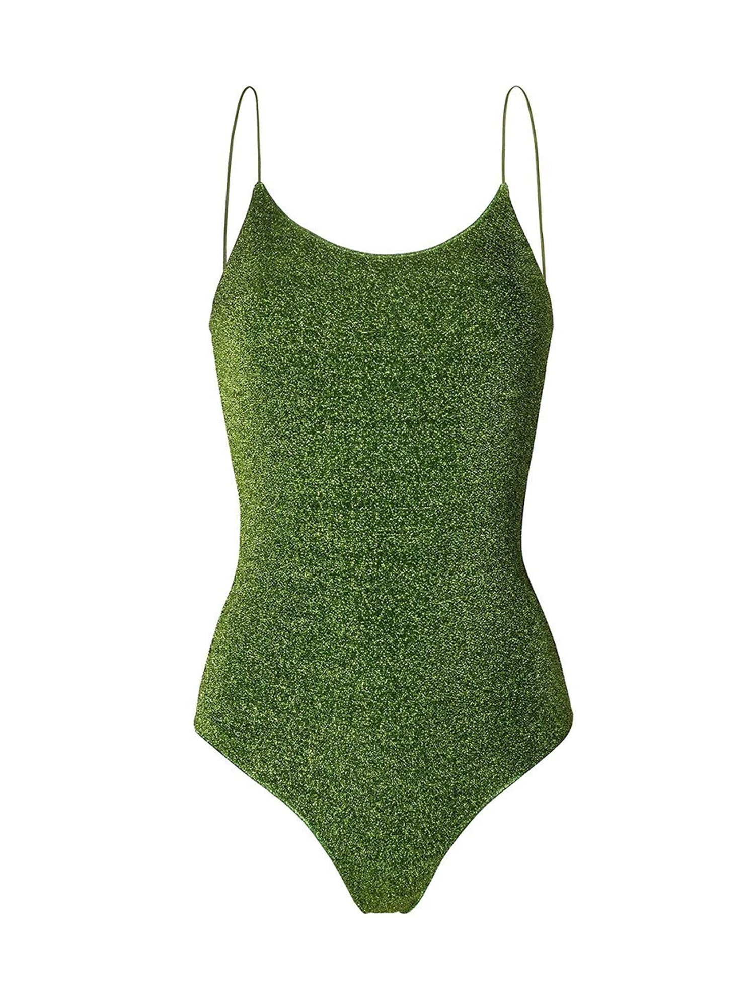 Oséree | Green Lurex One Piece Swimsuit