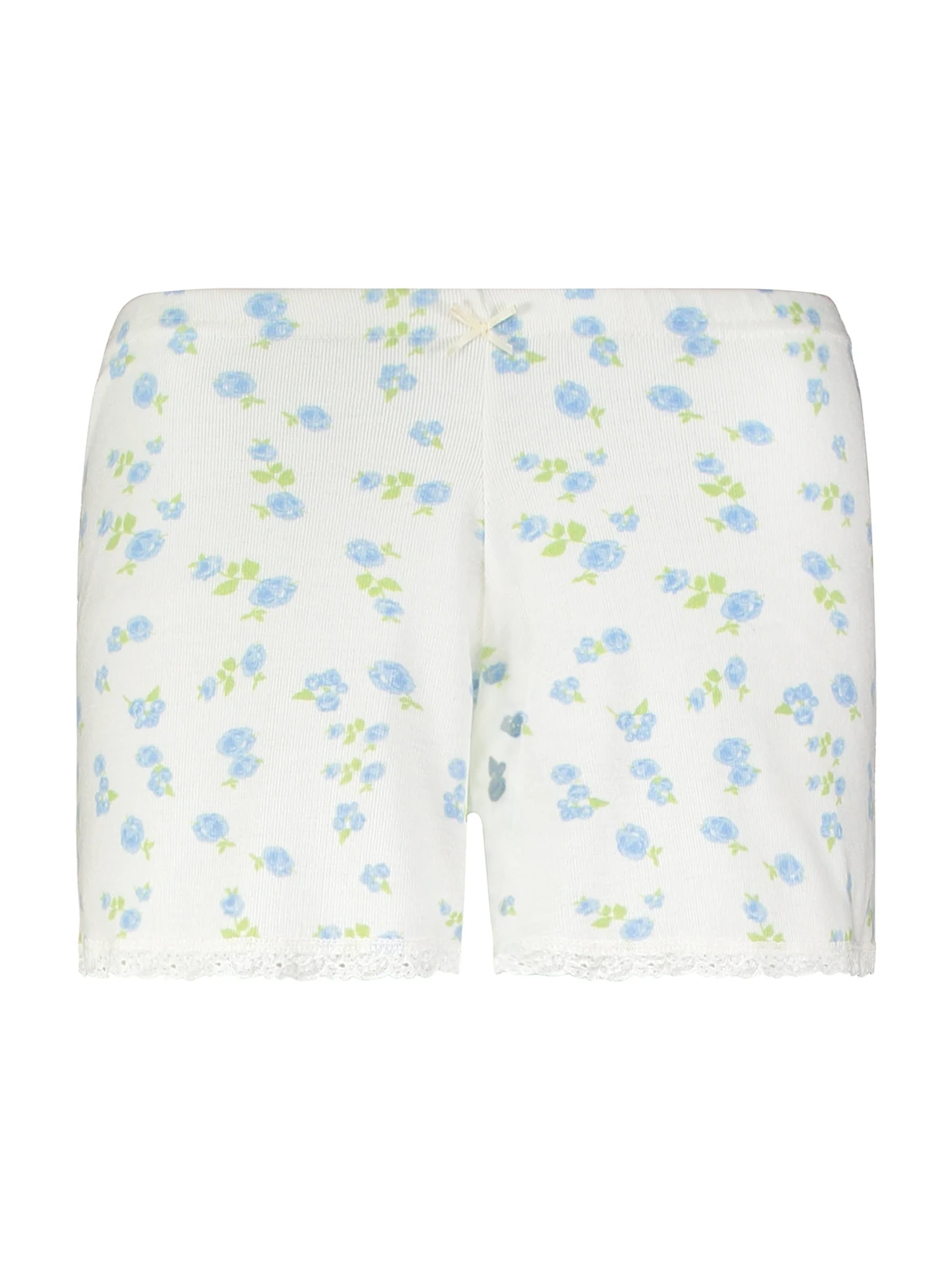 Polka Dot England | Blue Floral Shorts