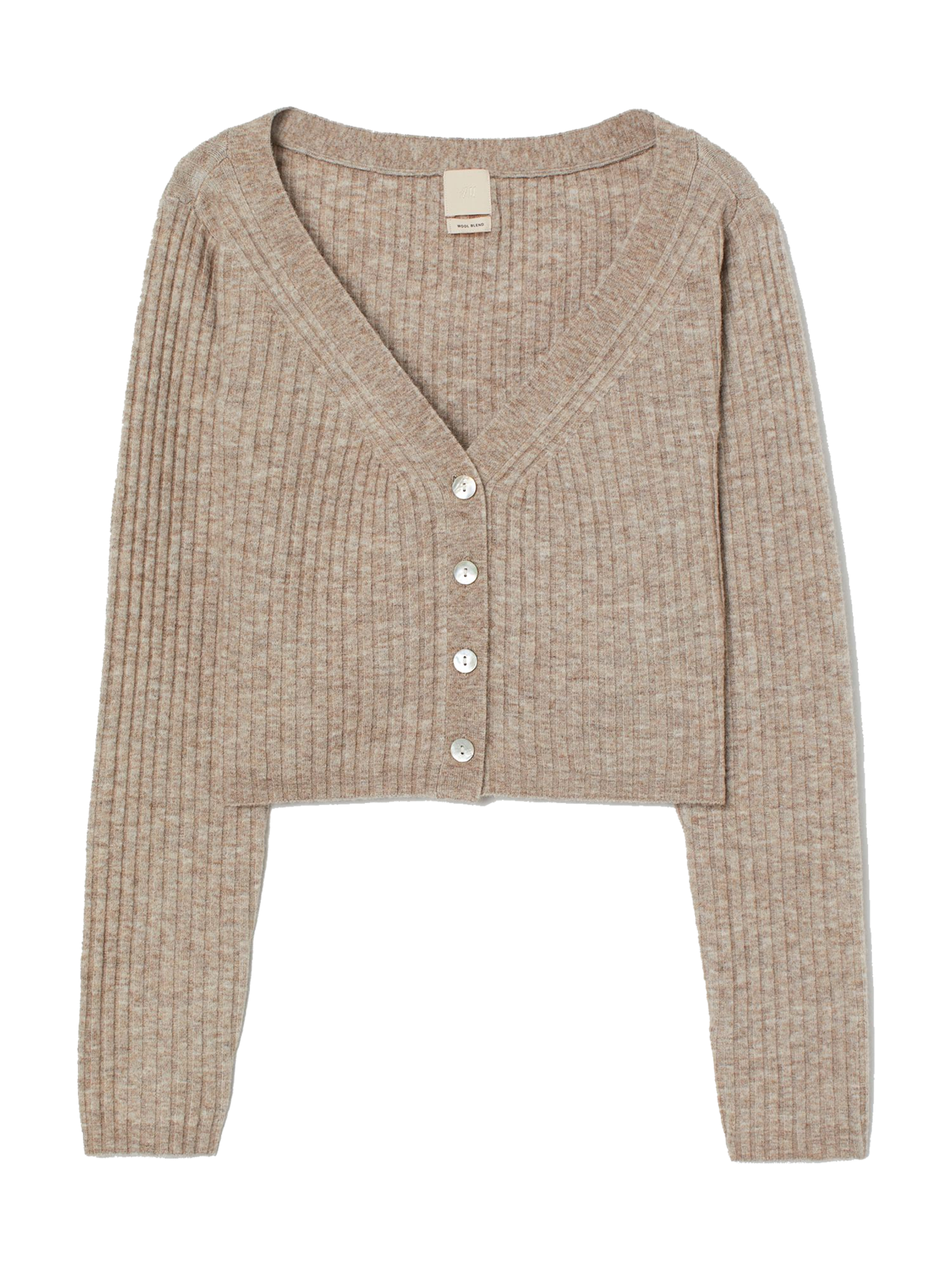 H&M | Rib Knit Wool Cardigan