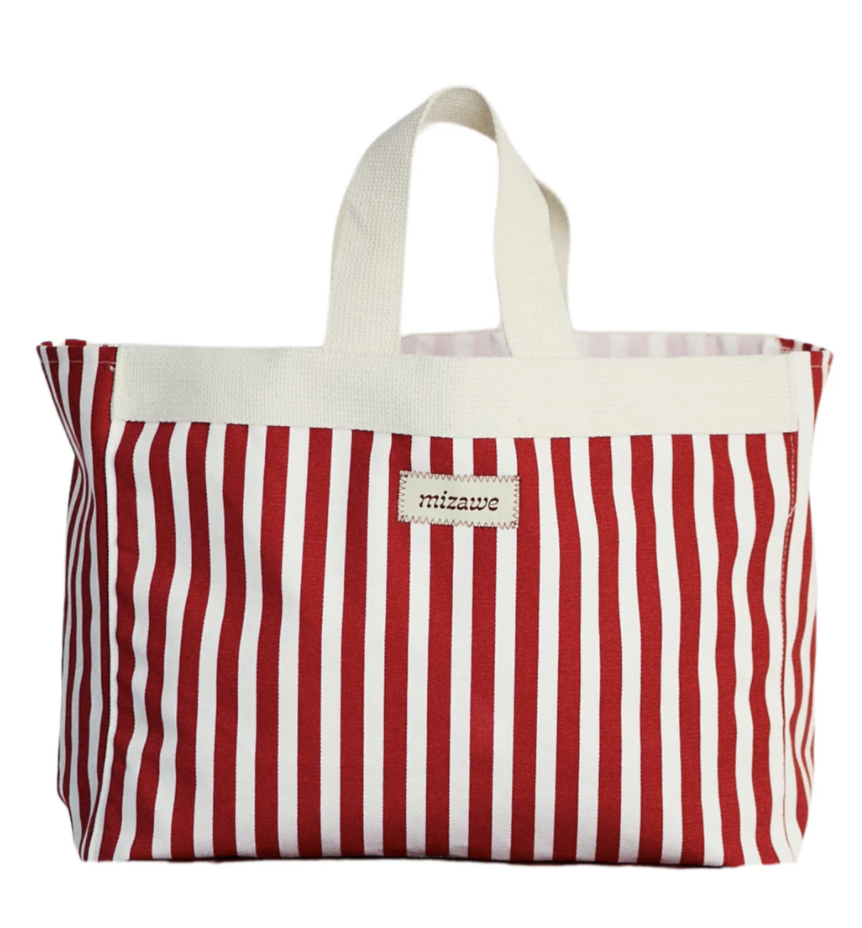 Mizawe: Striped Tote Bag