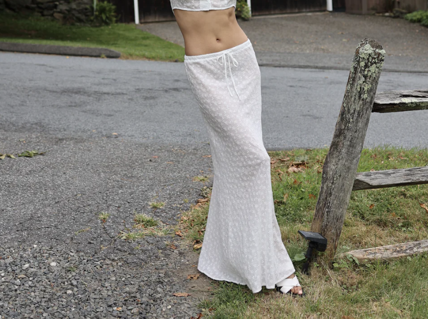 Sister Swim: Savanna Skirt White Eyelet